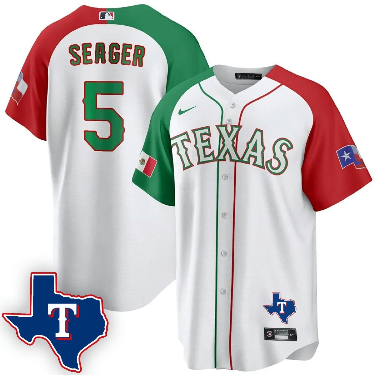 Camisa MLB Men’s Texas Mexican Cool Base Jersey V2