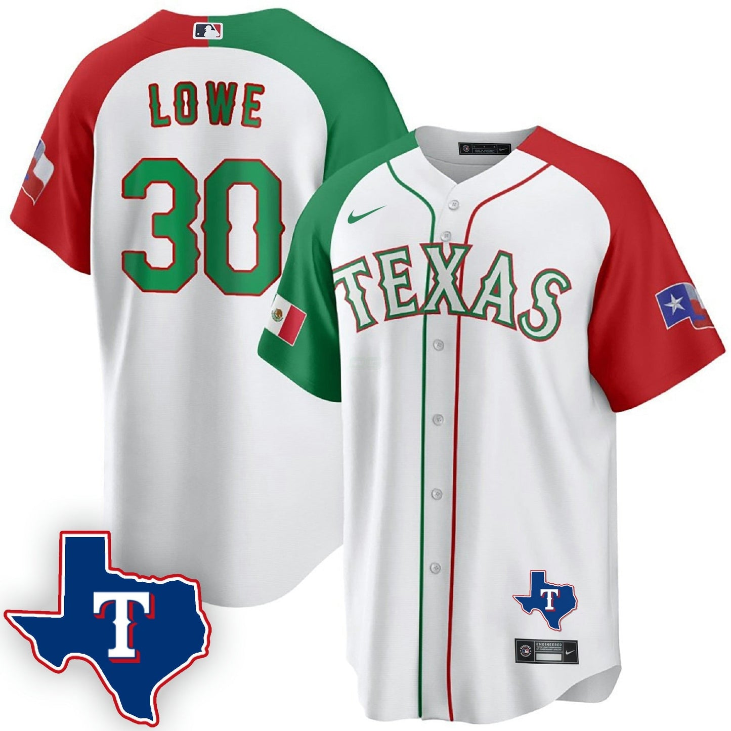 Camisa MLB Men’s Texas Mexican Cool Base Jersey V2