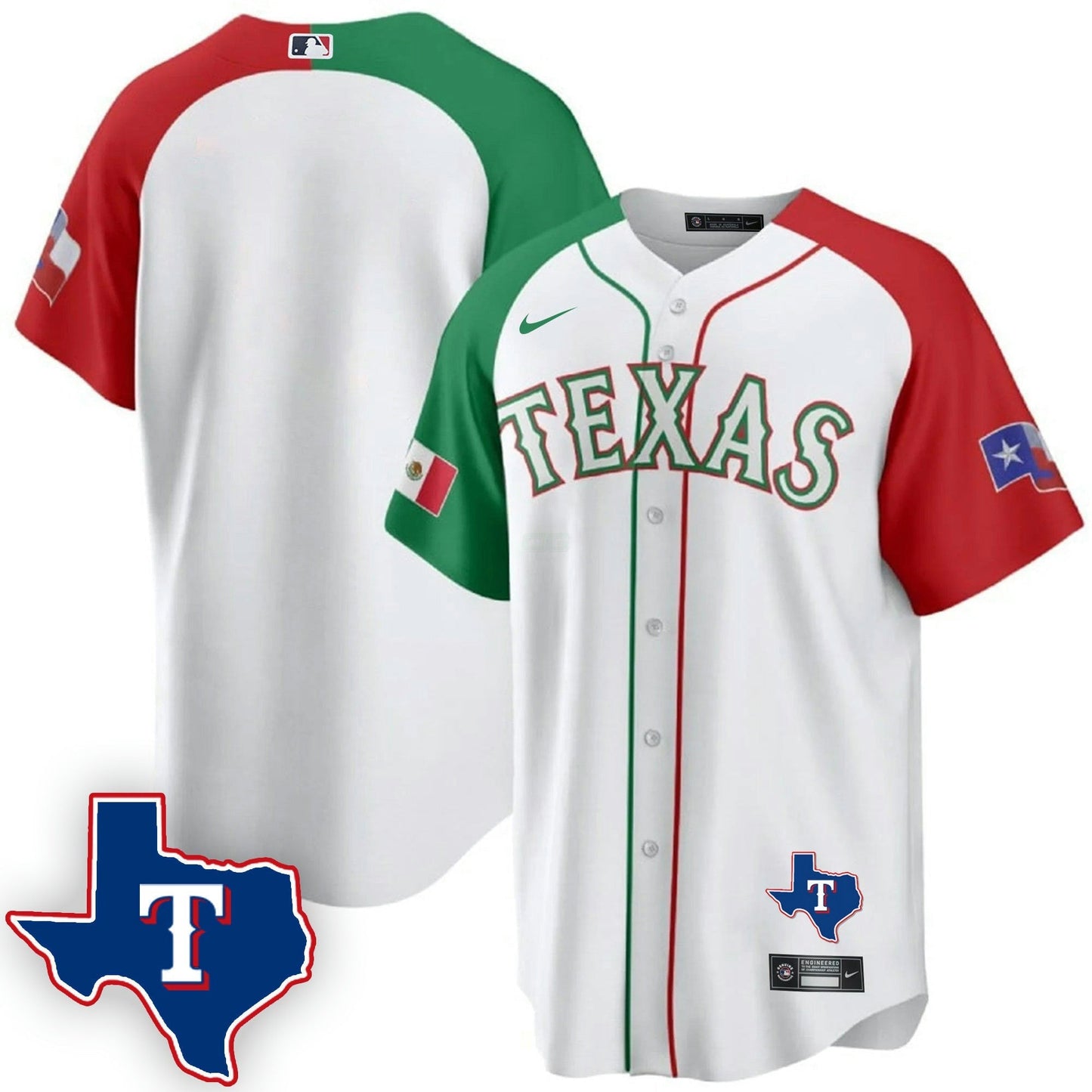 Camisa MLB Men’s Texas Mexican Cool Base Jersey V2