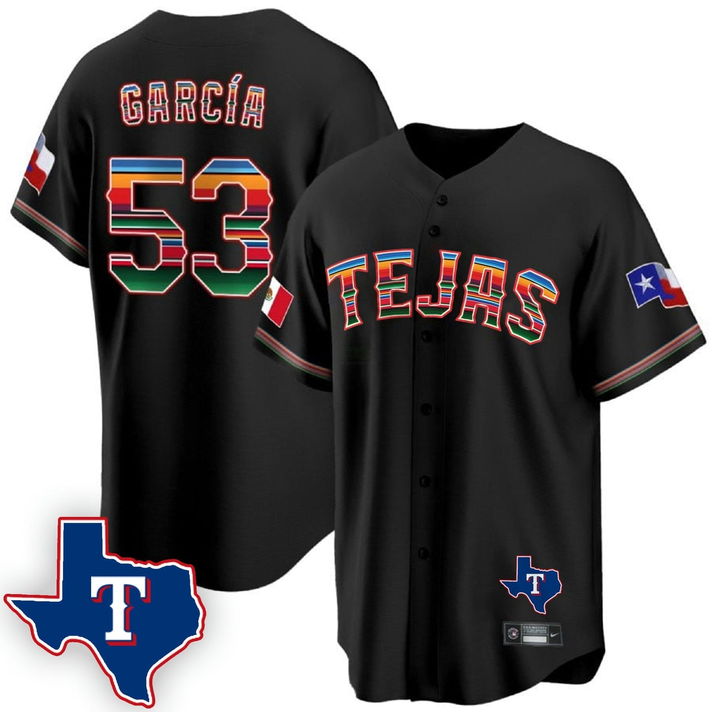 Camisa MLB Men’s Texas Mexican Cool Base Jersey V2