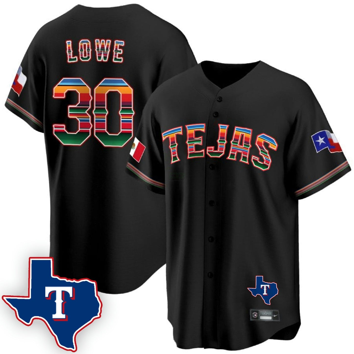 Camisa MLB Men’s Texas Mexican Cool Base Jersey V2