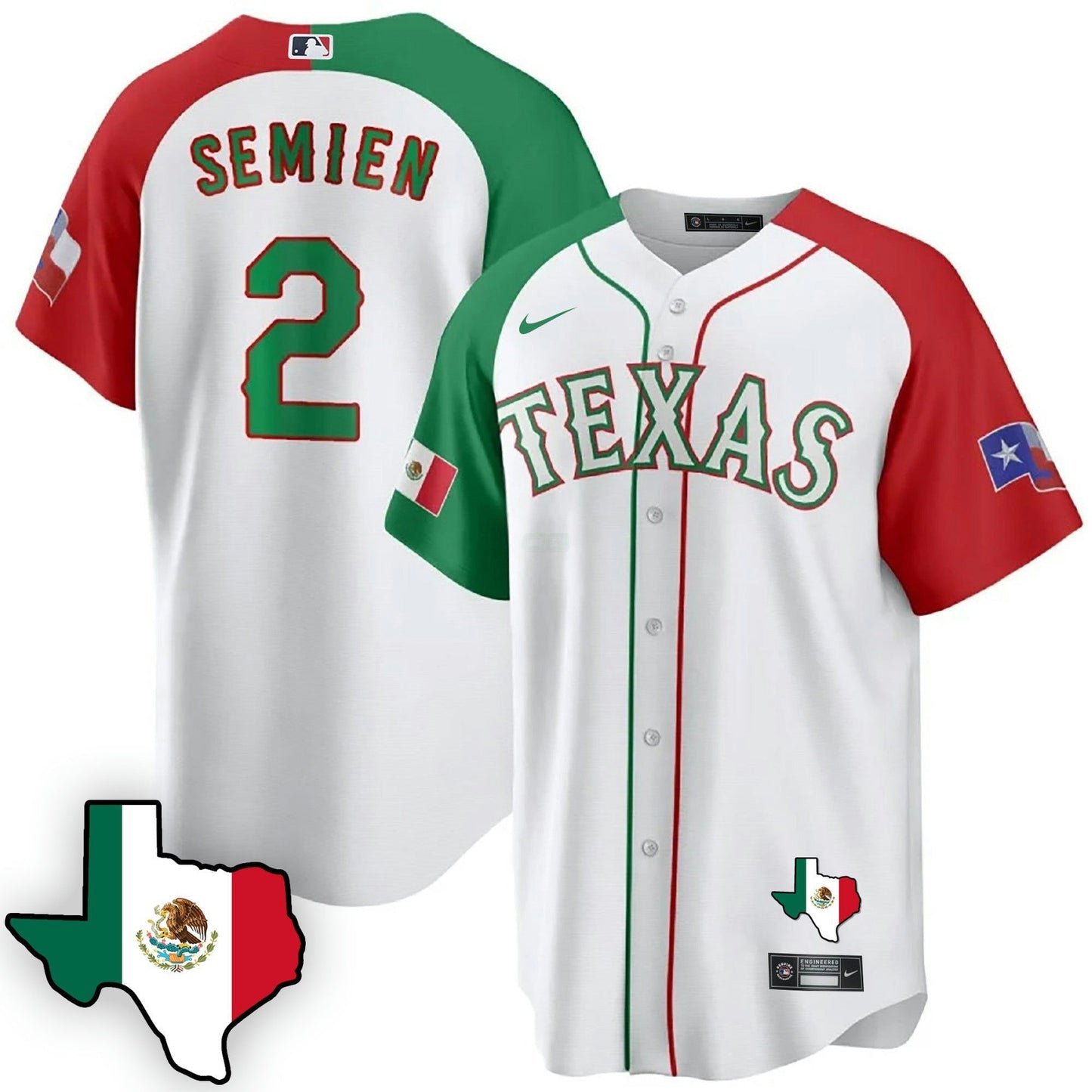 Camisa MLB Men’s Texas Mexican Cool Base Jersey V3