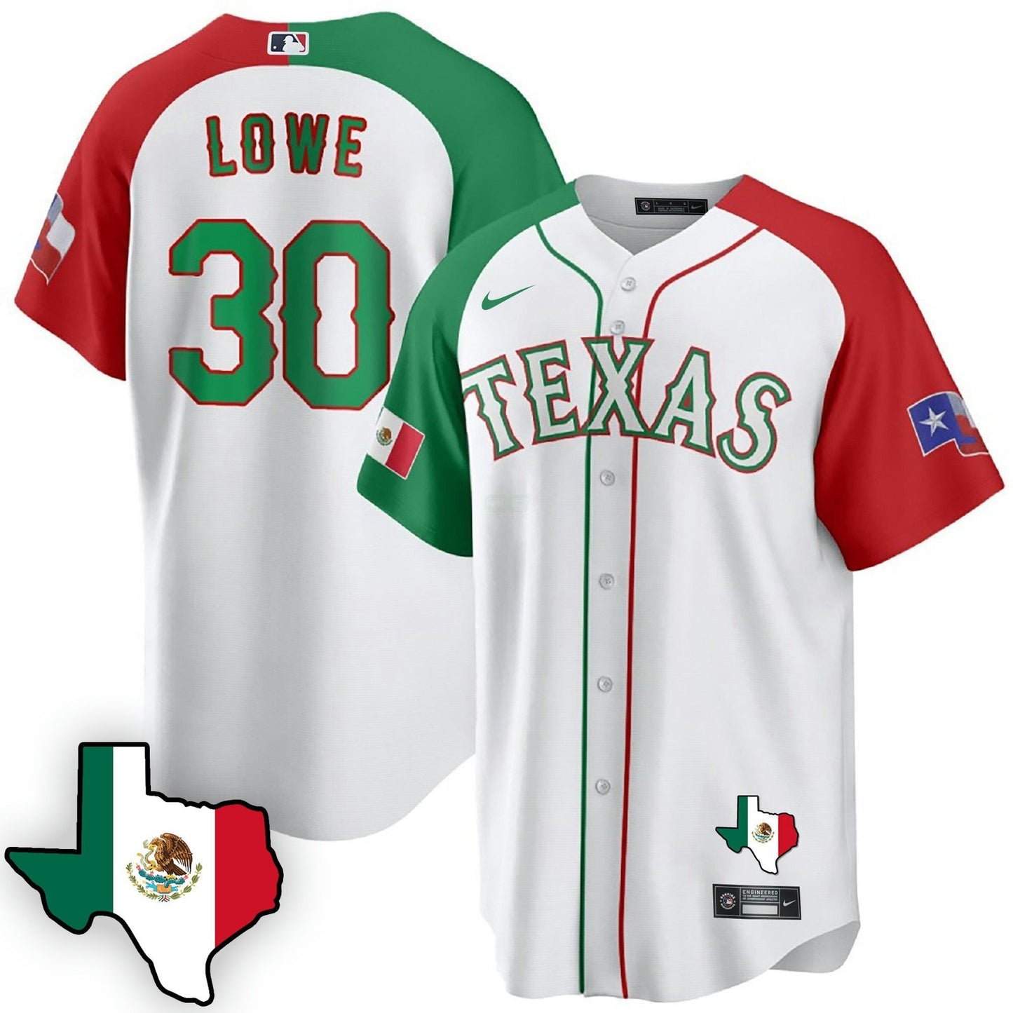 Camisa MLB Men’s Texas Mexican Cool Base Jersey V3