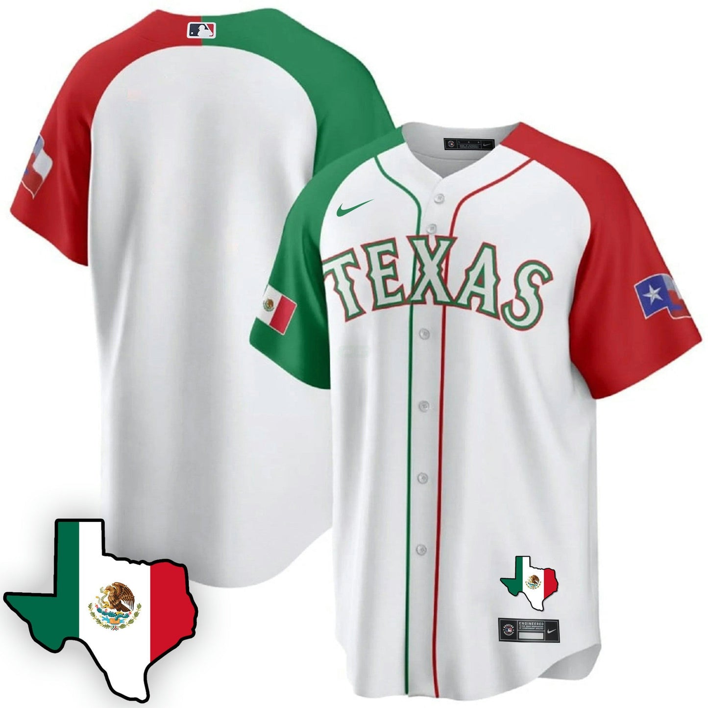 Camisa MLB Men’s Texas Mexican Cool Base Jersey V3