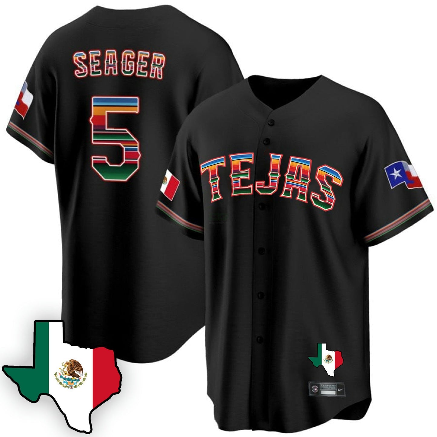 Camisa MLB Men’s Texas Mexican Cool Base Jersey V3