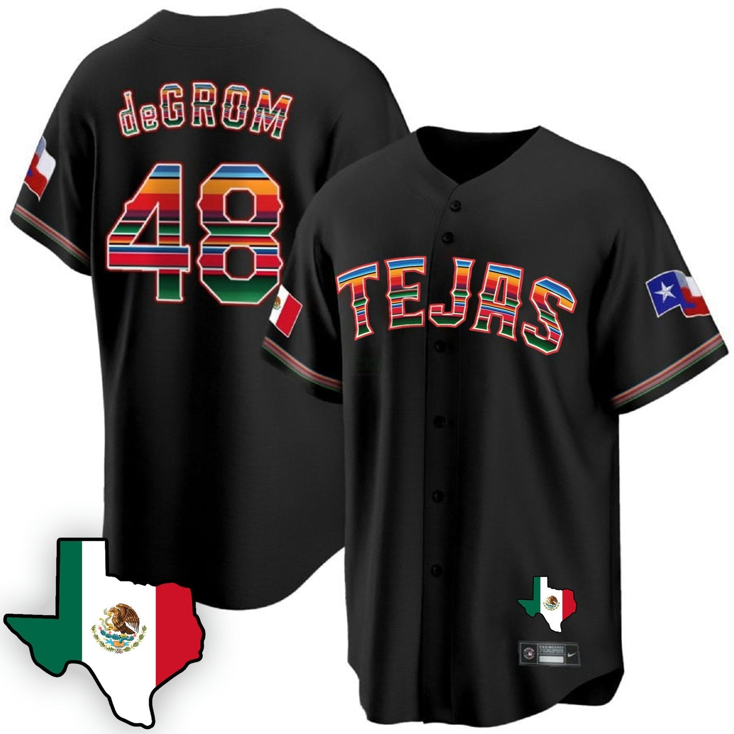 Camisa MLB Men’s Texas Mexican Cool Base Jersey V3