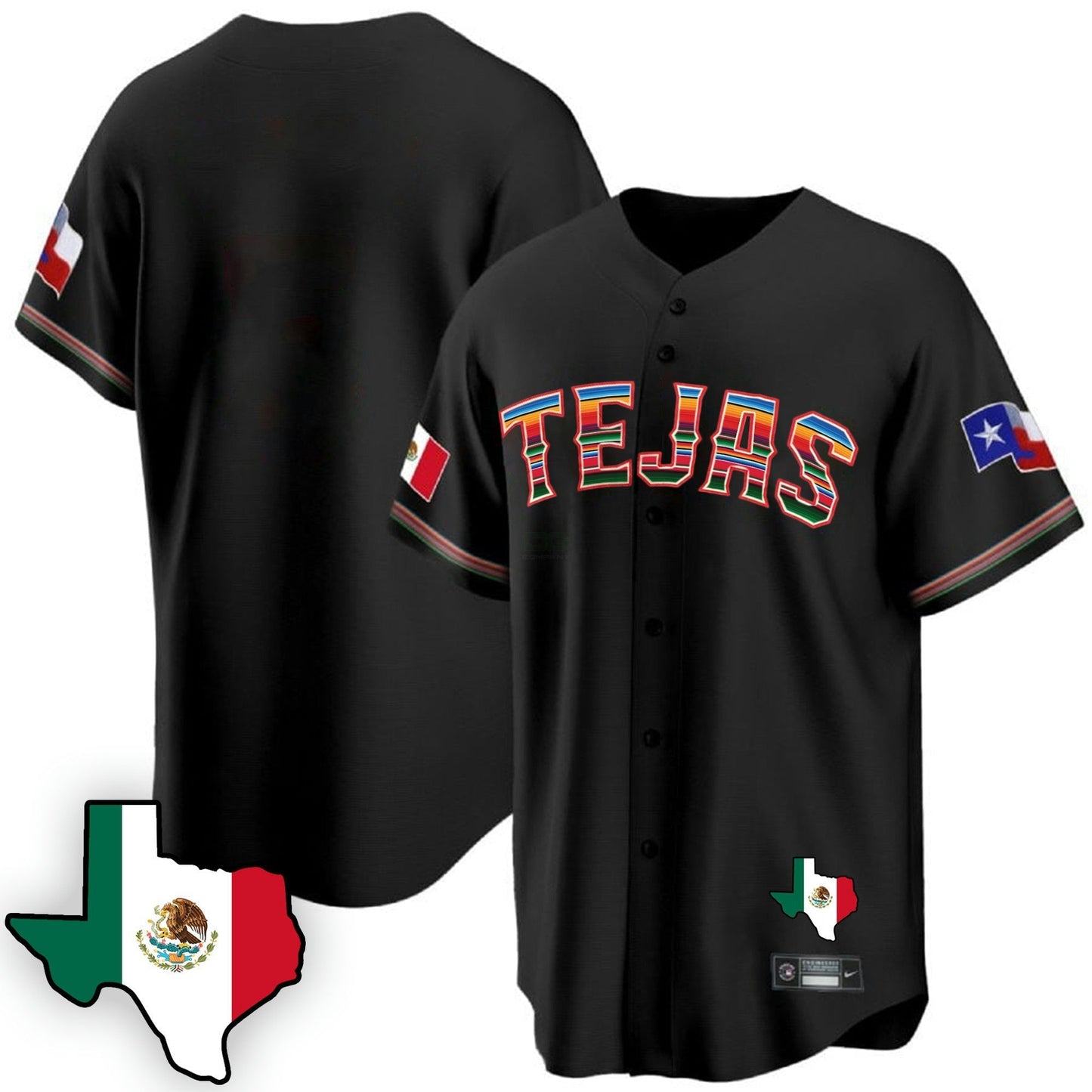 Camisa MLB Men’s Texas Mexican Cool Base Jersey V3