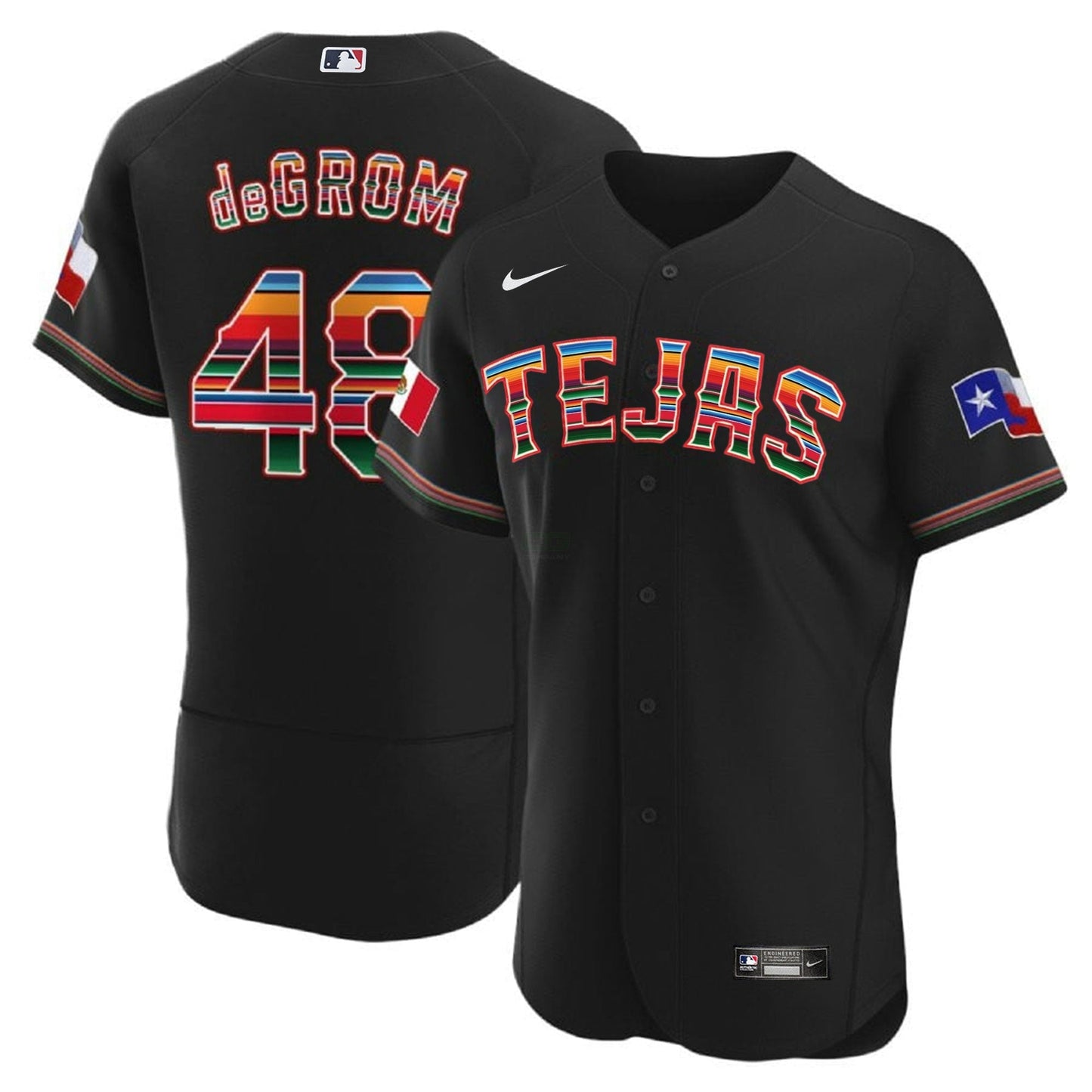 Camisa MLB Men’s Texas Mexican Flex Base Jersey