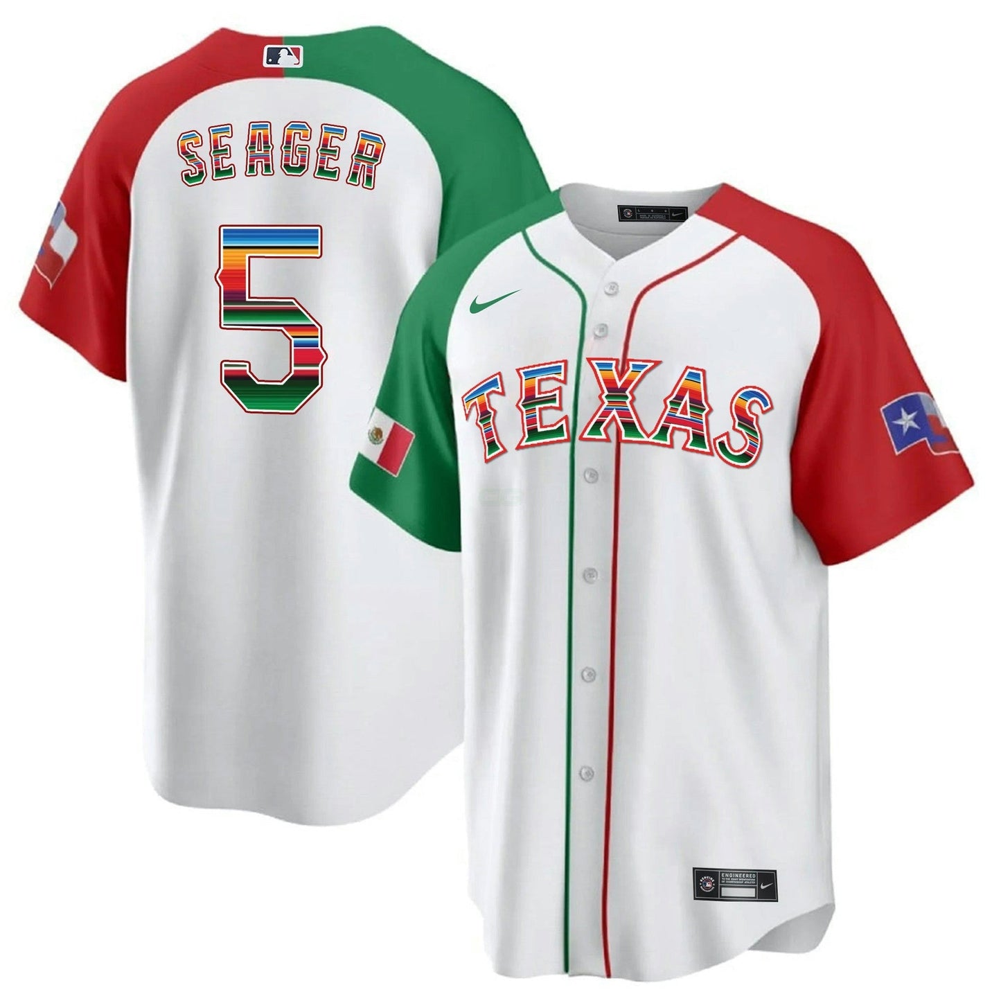 Camisa MLB Men’s Texas Mexican Heritage Night Cool Base Jersey – Away