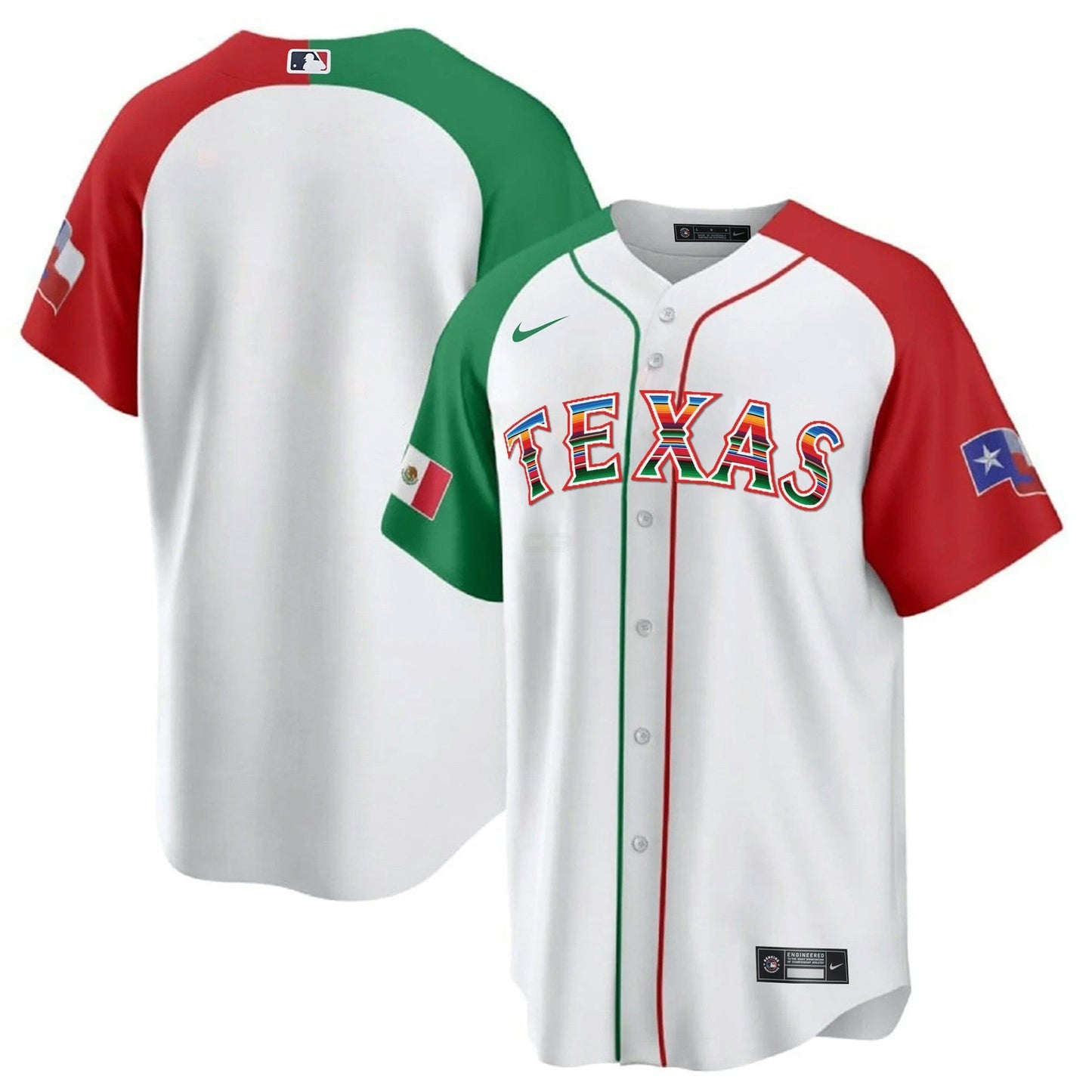Camisa MLB Men’s Texas Mexican Heritage Night Cool Base Jersey – Away