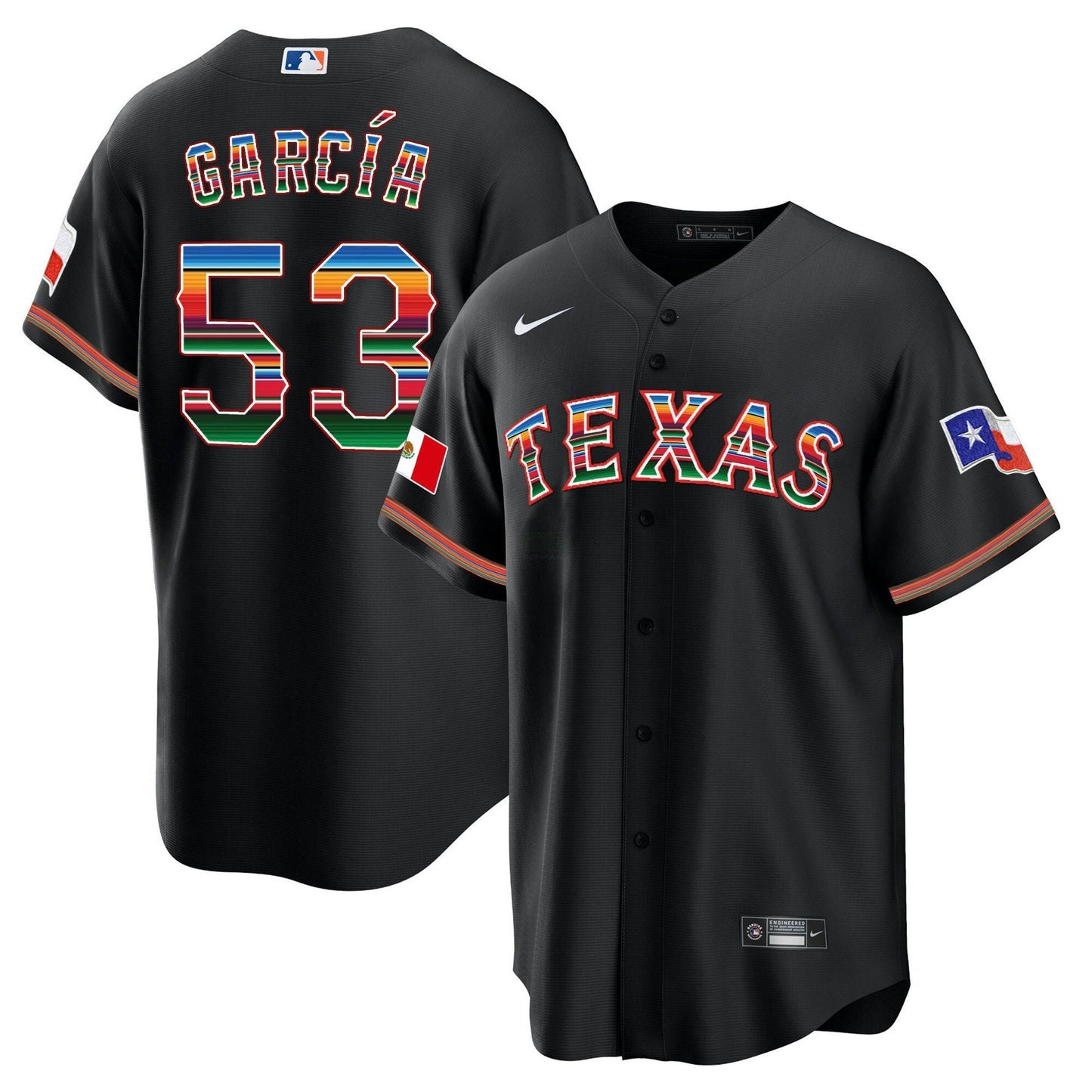 Camisa MLB Men’s Texas Mexican Heritage Night Cool Base Jersey – Away