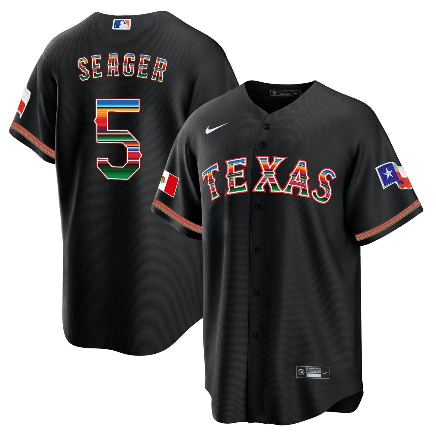 Camisa MLB Men’s Texas Mexican Heritage Night Cool Base Jersey – Away