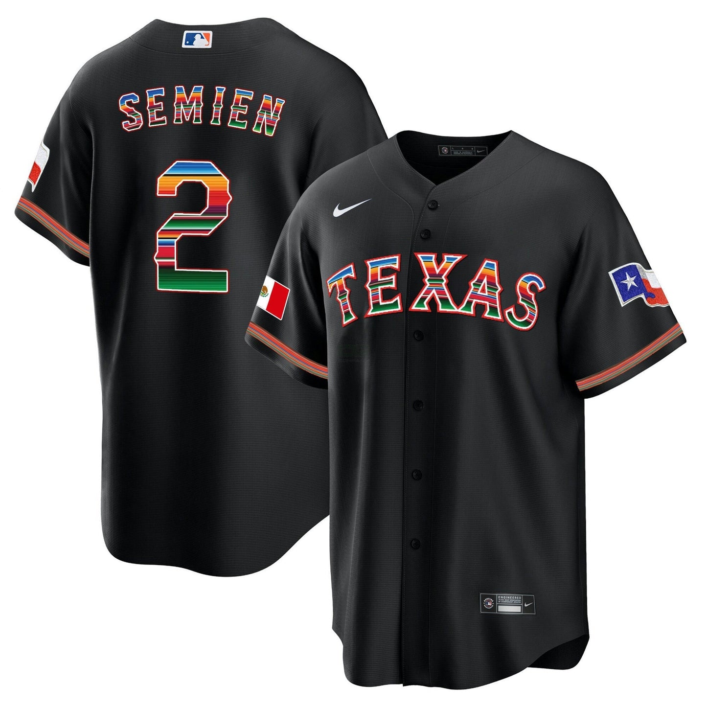 Camisa MLB Men’s Texas Mexican Heritage Night Cool Base Jersey – Away