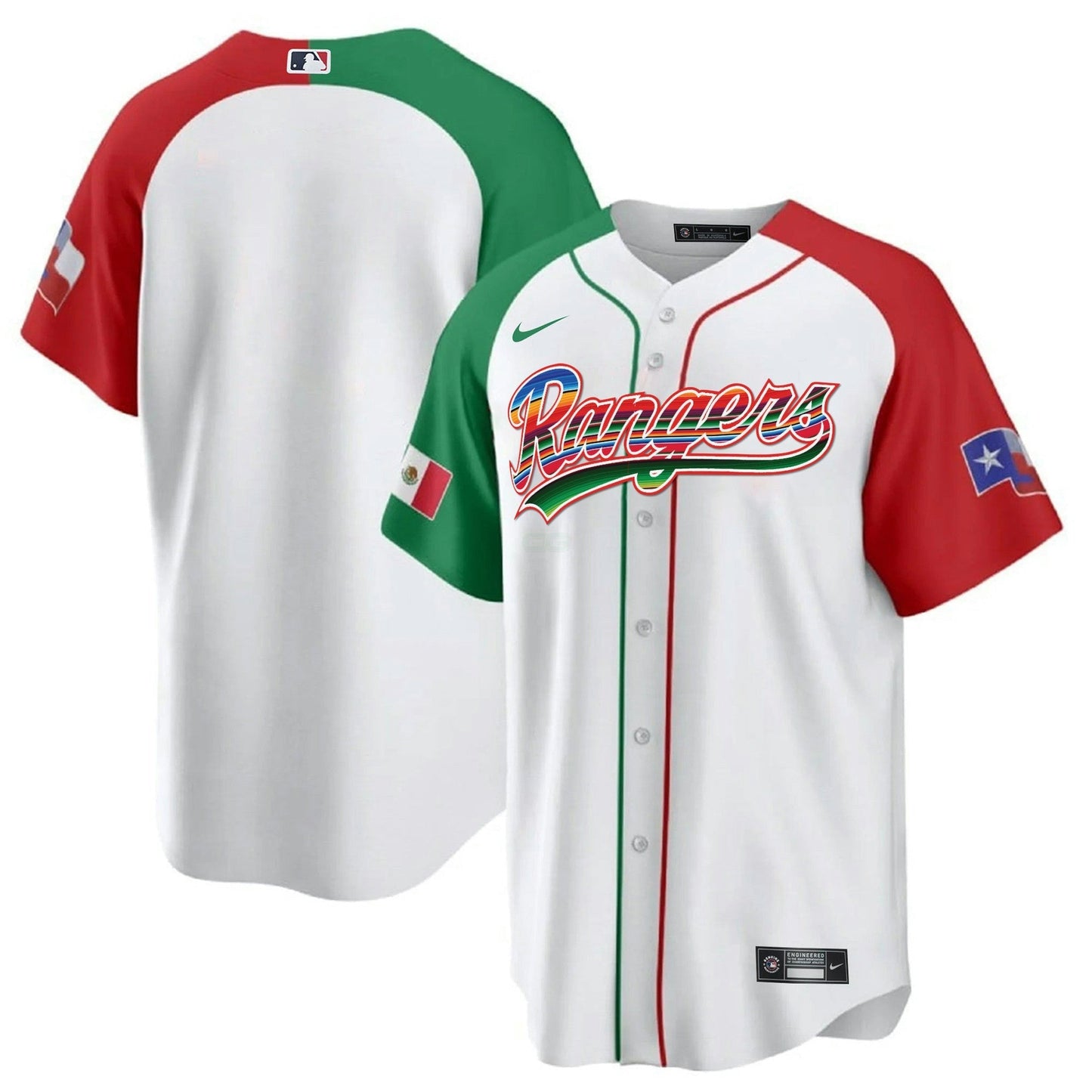 Camisa MLB Men’s Texas Mexican Heritage Night Cool Base Jersey – Home