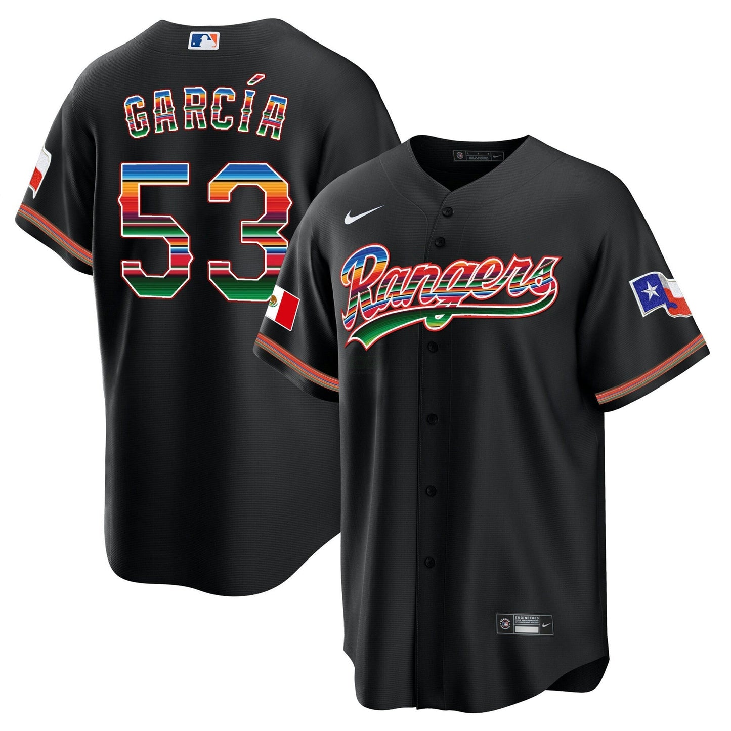 Camisa MLB Men’s Texas Mexican Heritage Night Cool Base Jersey – Home