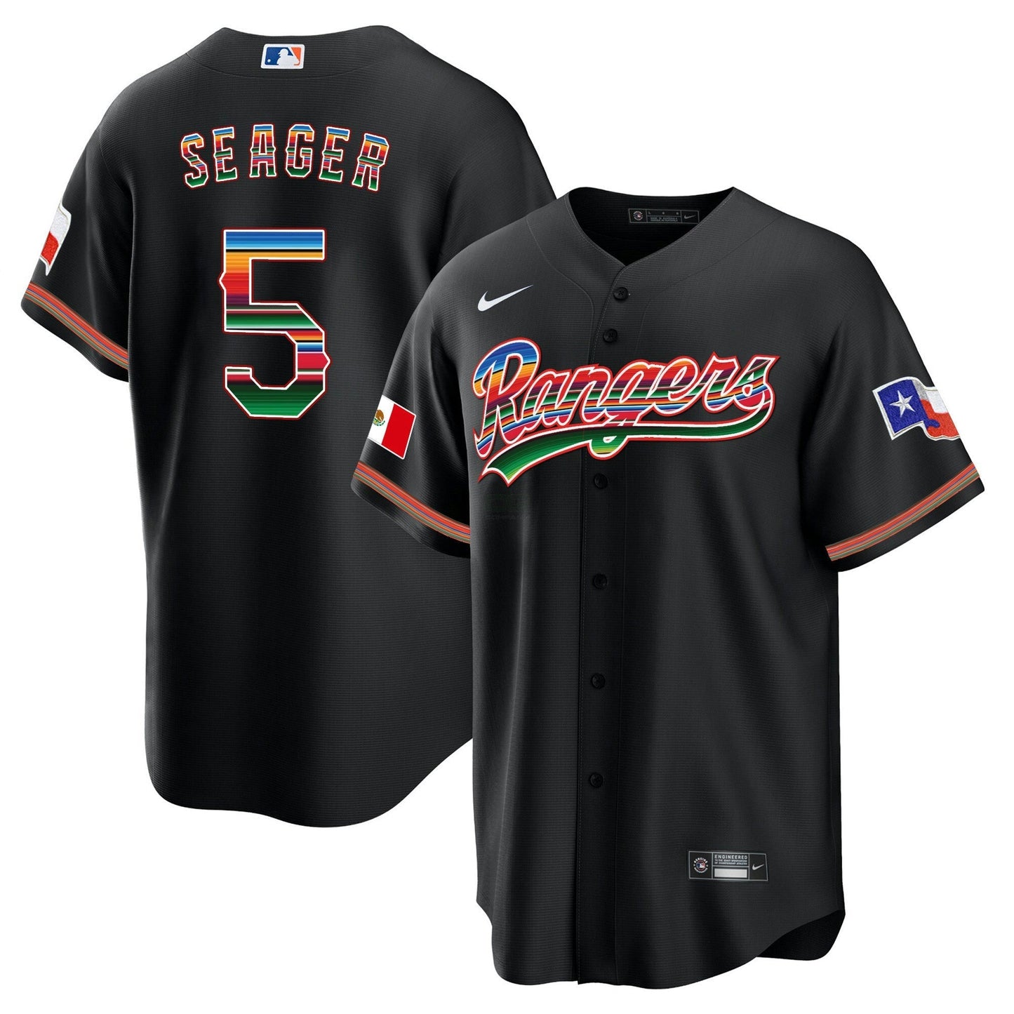 Camisa MLB Men’s Texas Mexican Heritage Night Cool Base Jersey – Home
