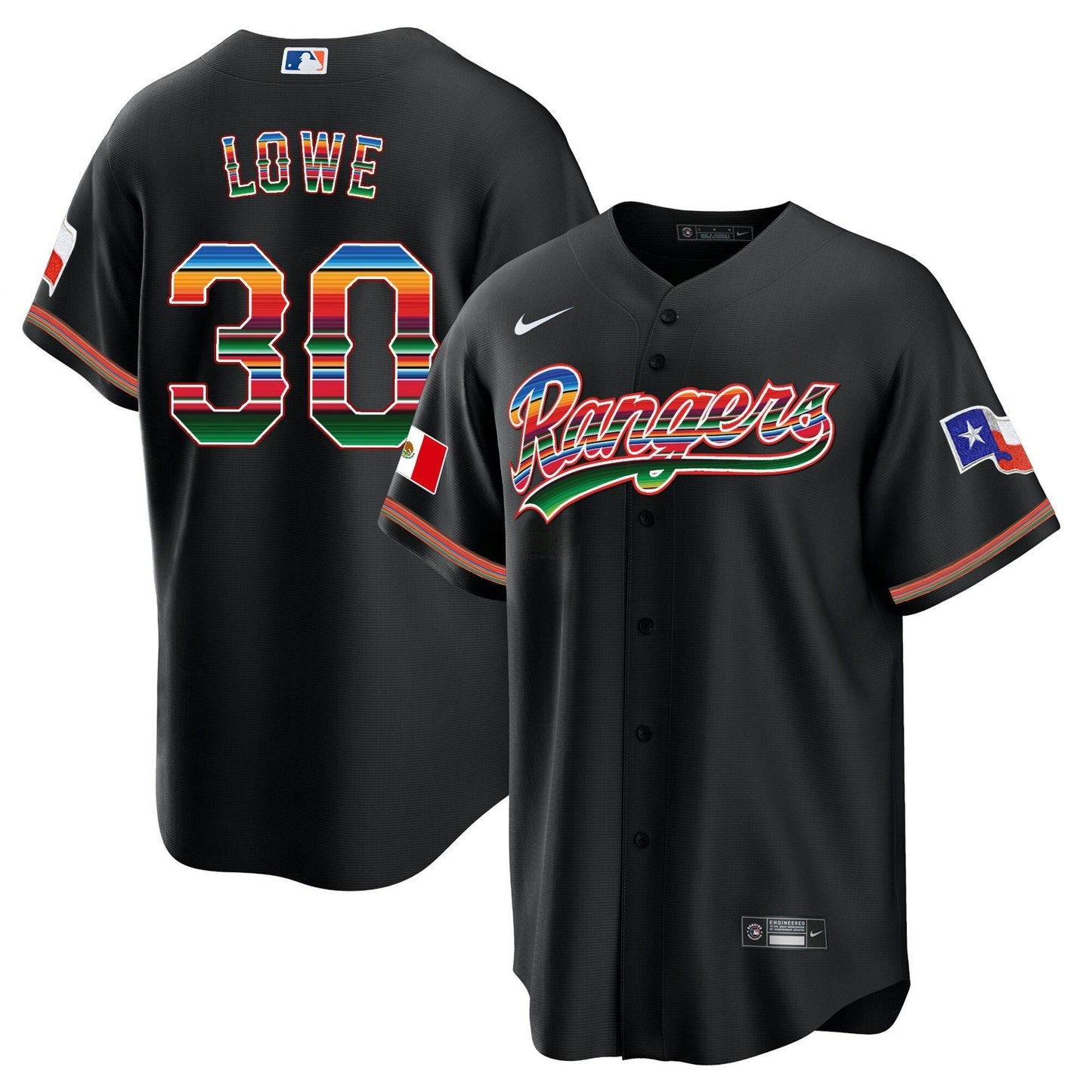 Camisa MLB Men’s Texas Mexican Heritage Night Cool Base Jersey – Home