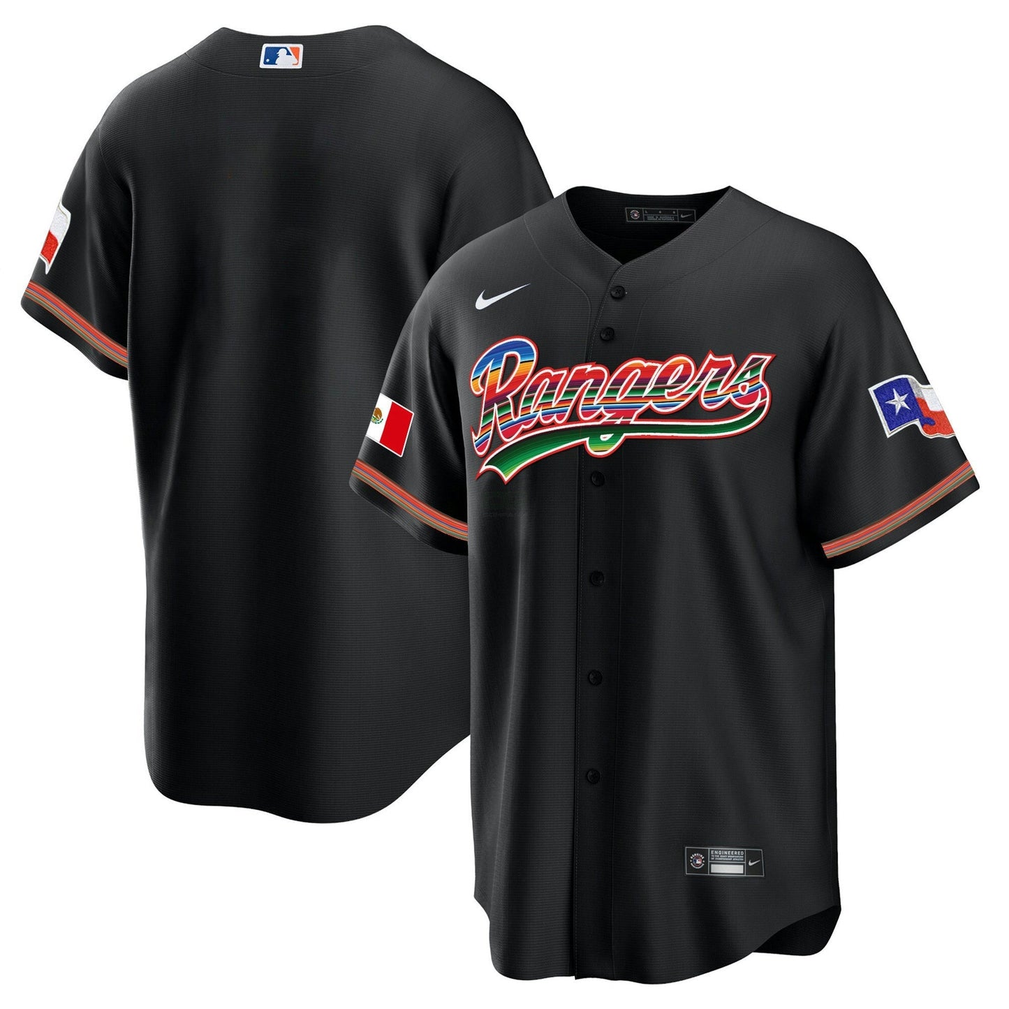 Camisa MLB Men’s Texas Mexican Heritage Night Cool Base Jersey – Home