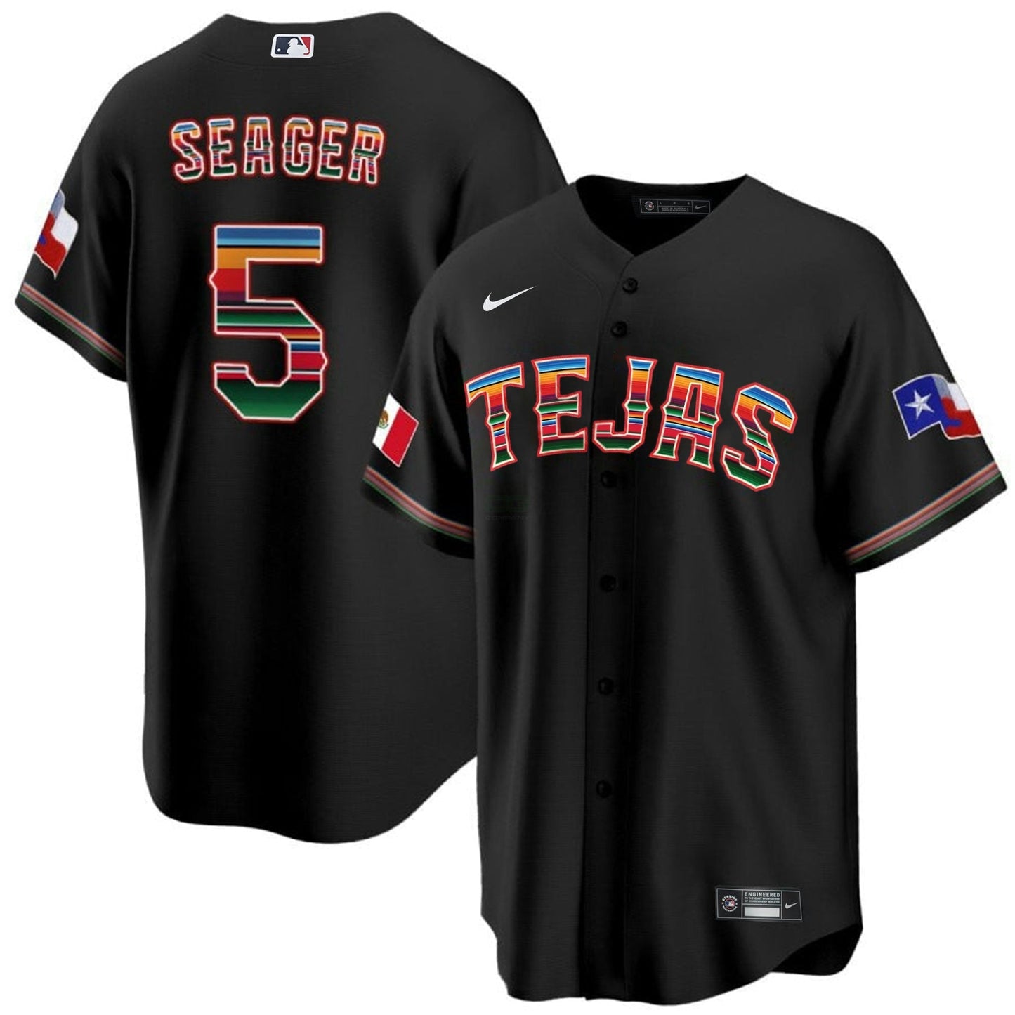 Camisa MLB Men’s Texas Mexican Heritage Night Cool Base Jersey – Tejas