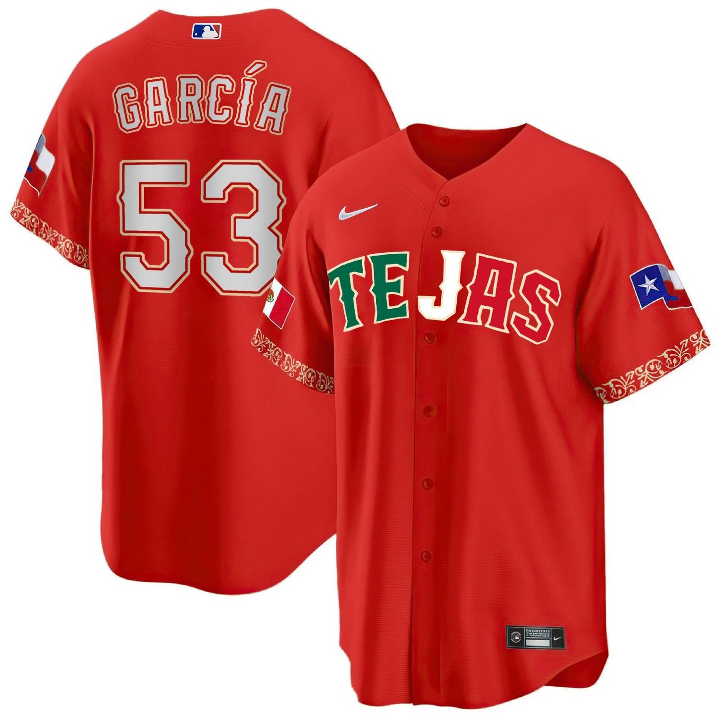 Camisa MLB Men’s Texas Mexican Heritage Night Jersey