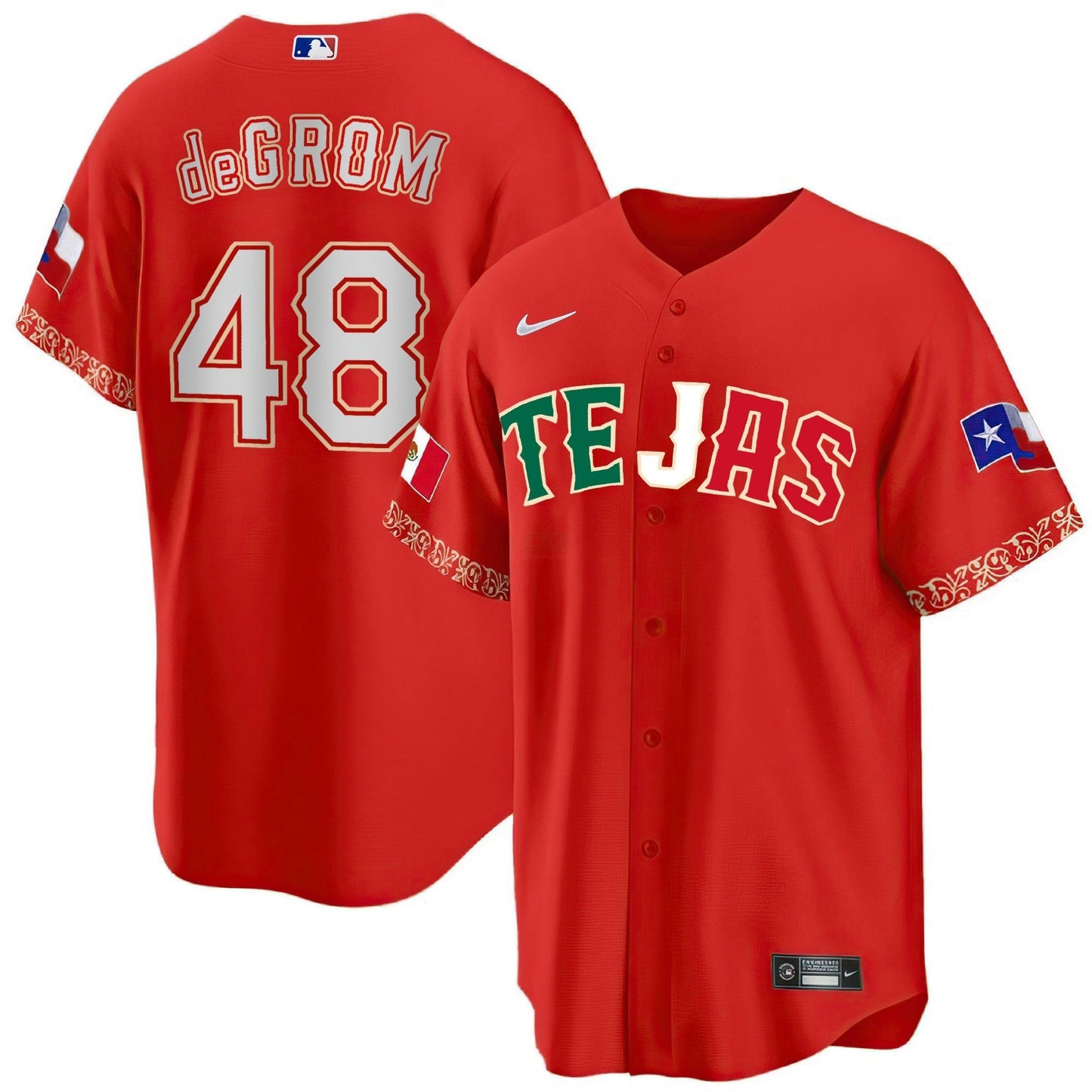 Camisa MLB Men’s Texas Mexican Heritage Night Jersey