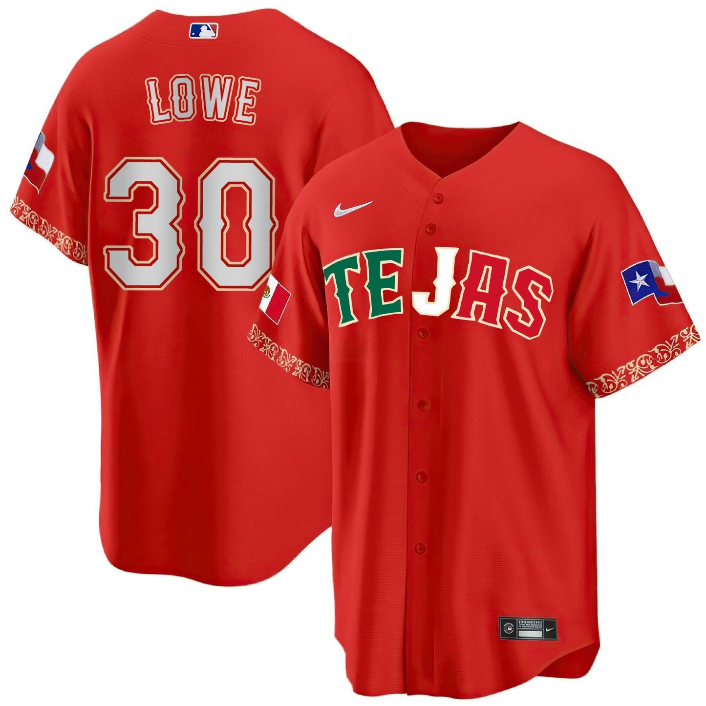 Camisa MLB Men’s Texas Mexican Heritage Night Jersey