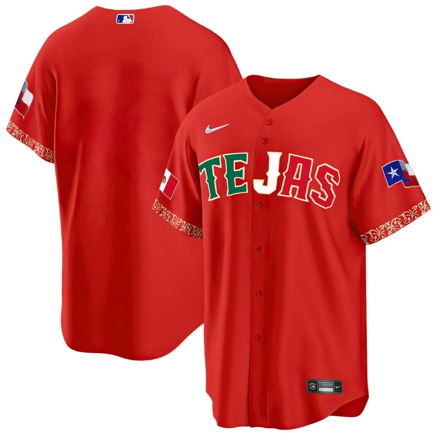 Camisa MLB Men’s Texas Mexican Heritage Night Jersey