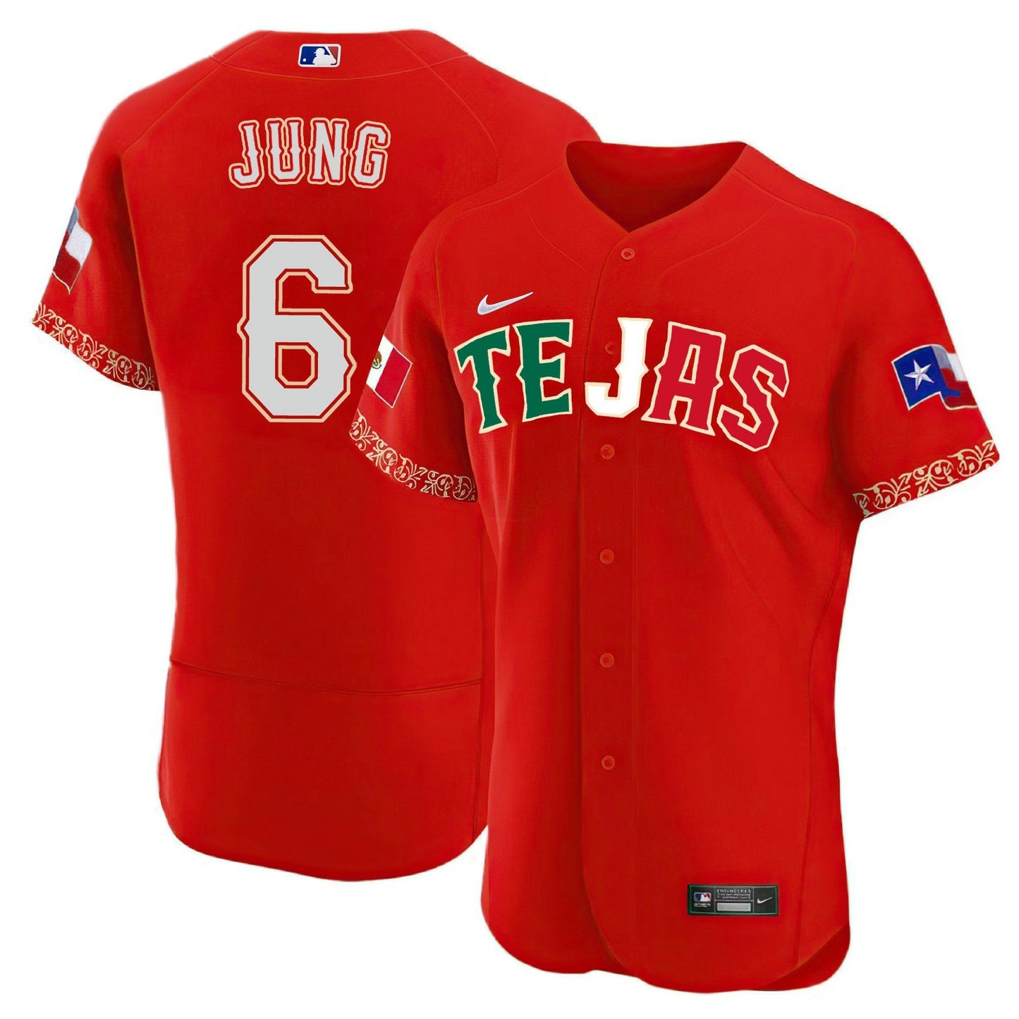 Camisa MLB Men’s Texas Mexican Heritage Night Jersey