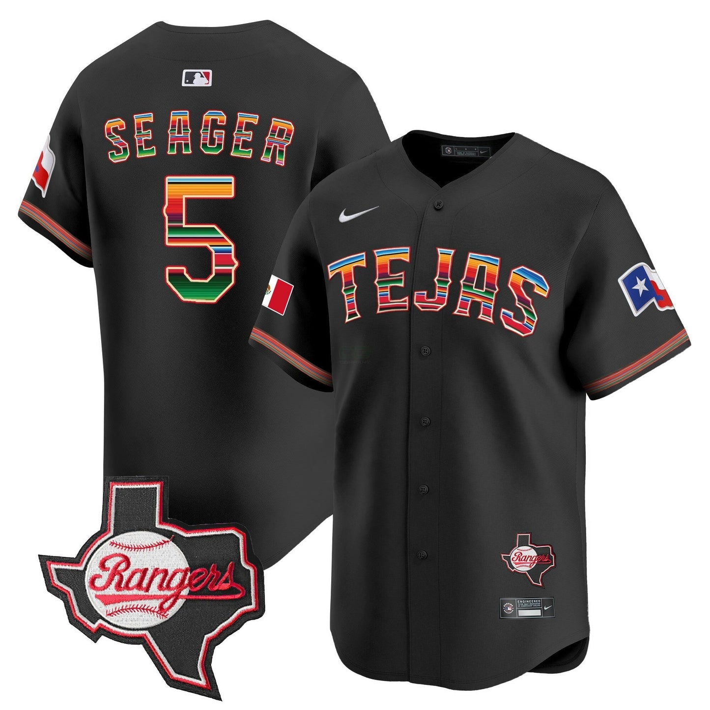 Camisa MLB Men’s Texas Mexico Texas Patch Vapor Premier Limited Jersey