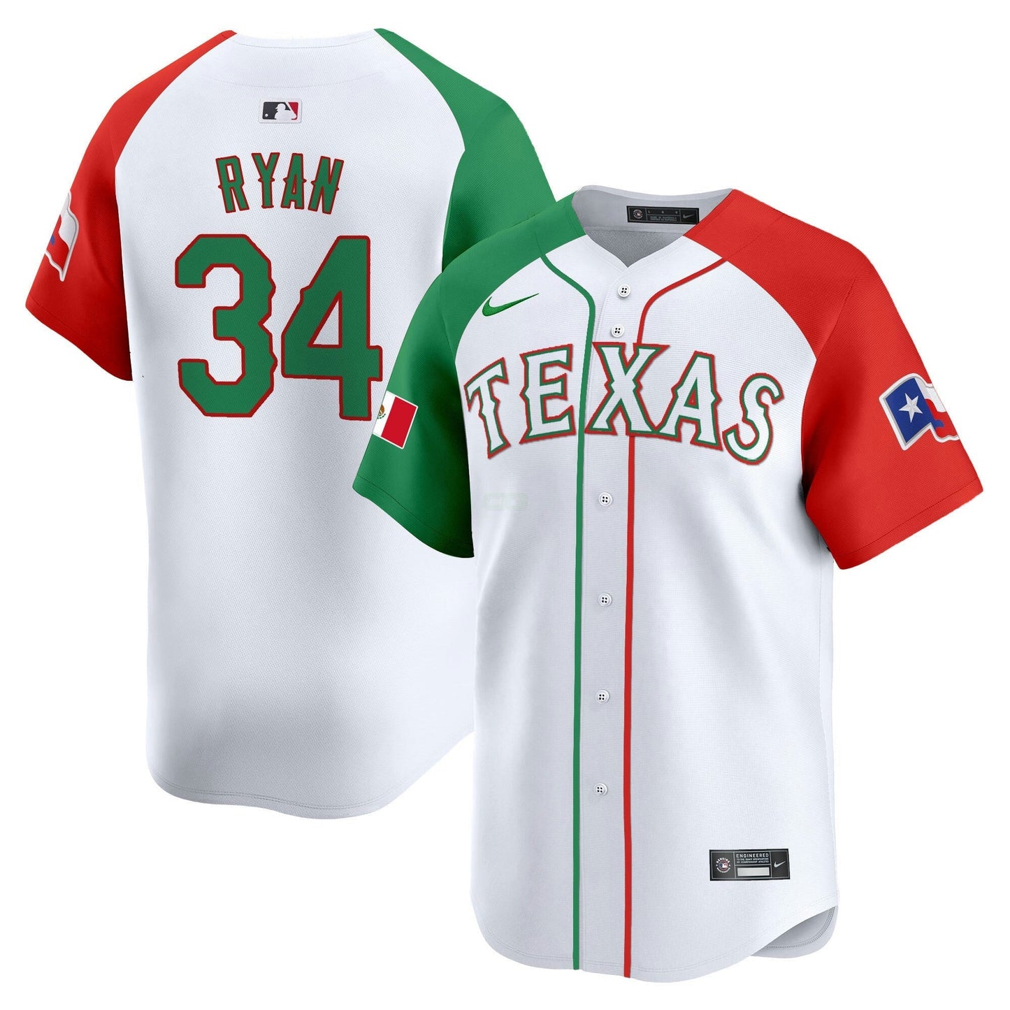 Camisa MLB Men’s Texas Mexico Vapor Premier Limited Jersey V2