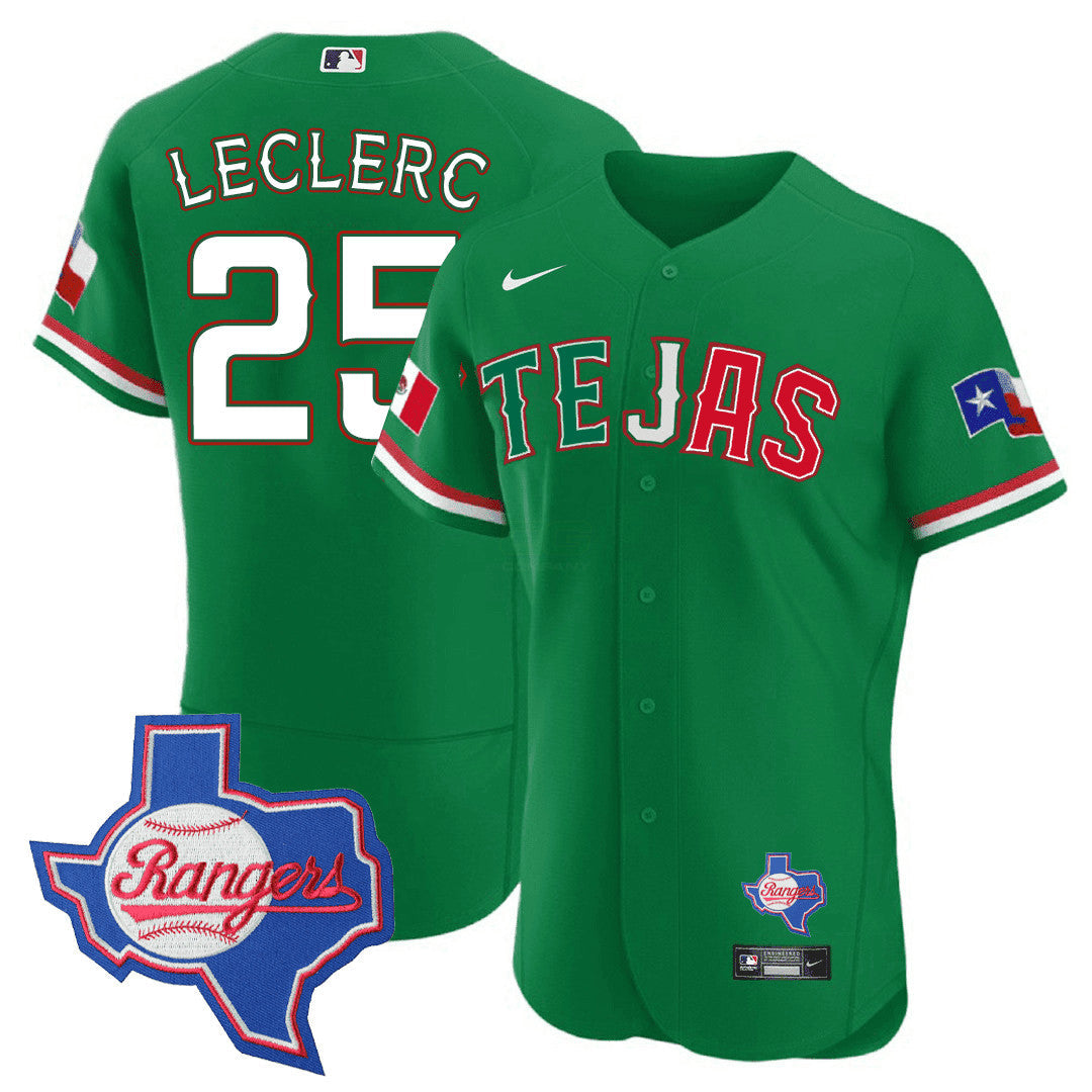 Camisa MLB Men’s Texas Special Mexico Texas State Patch Jersey