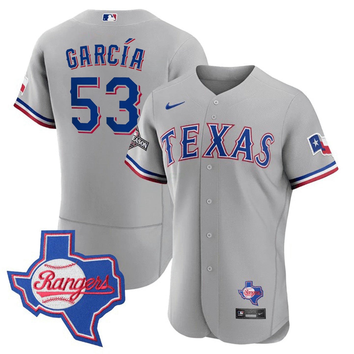 Camisa MLB Men’s Texas Texas State Patch Jersey