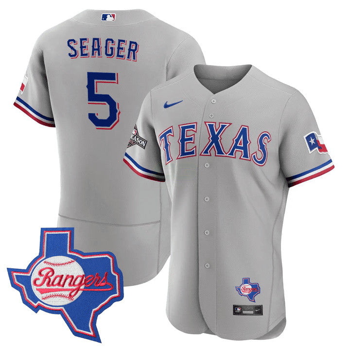 Camisa MLB Men’s Texas Texas State Patch Jersey