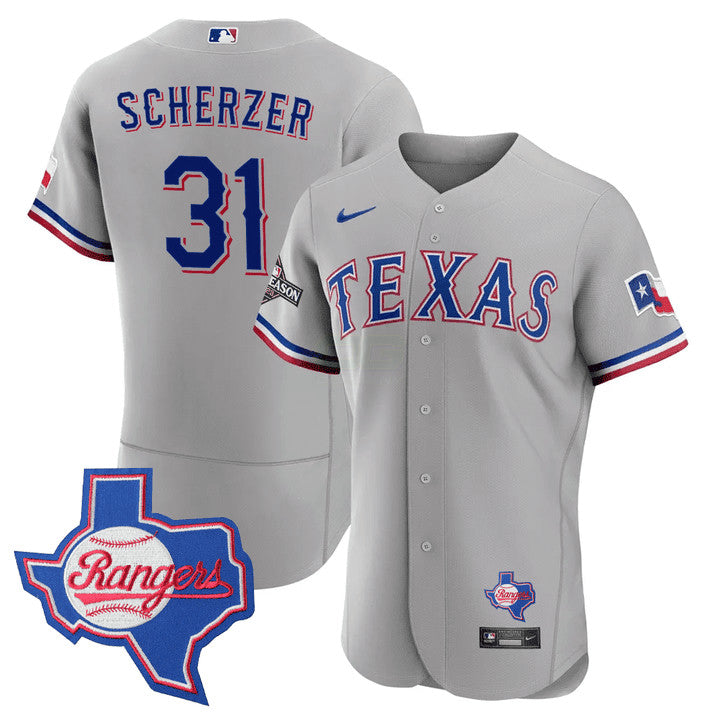 Camisa MLB Men’s Texas Texas State Patch Jersey