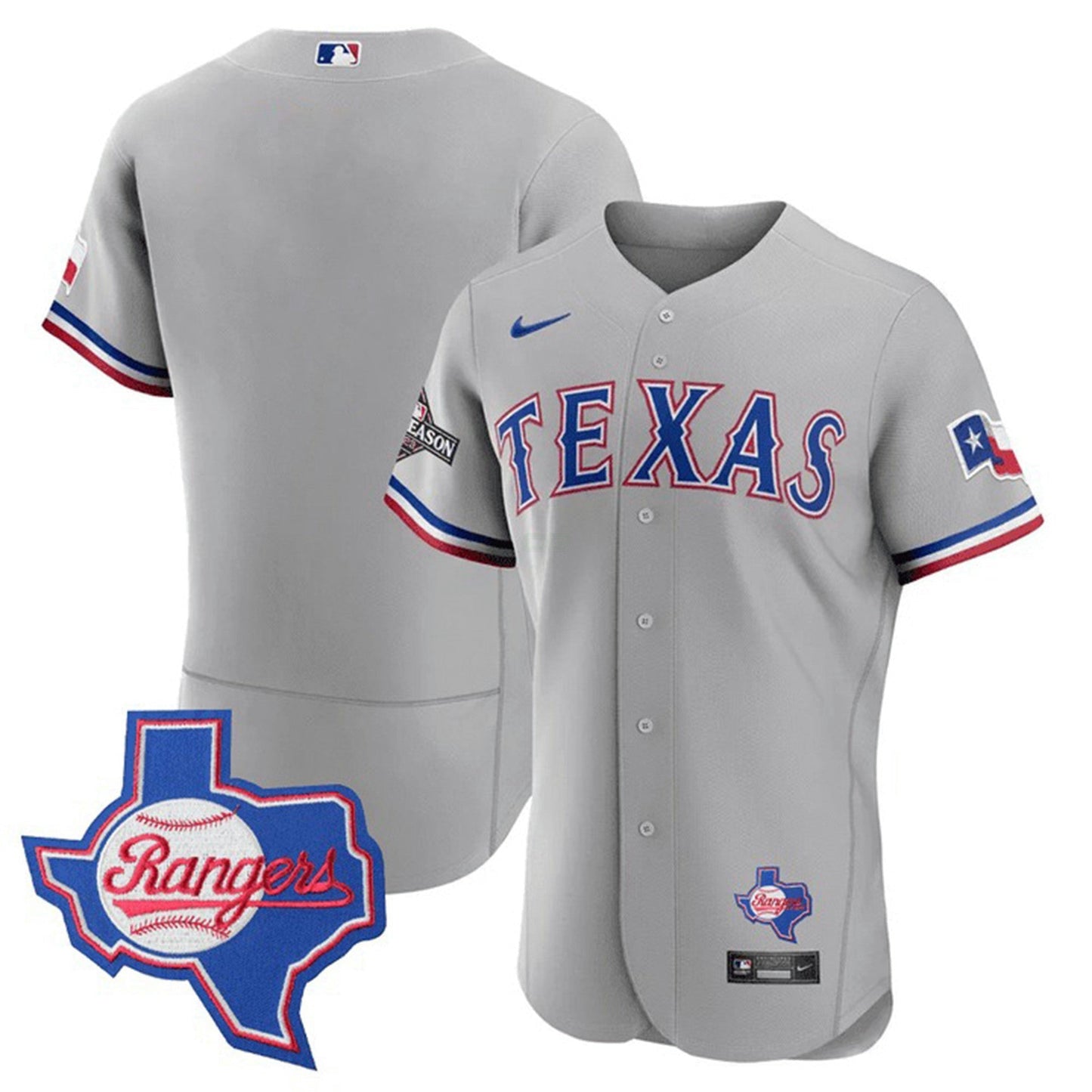 Camisa MLB Men’s Texas Texas State Patch Jersey