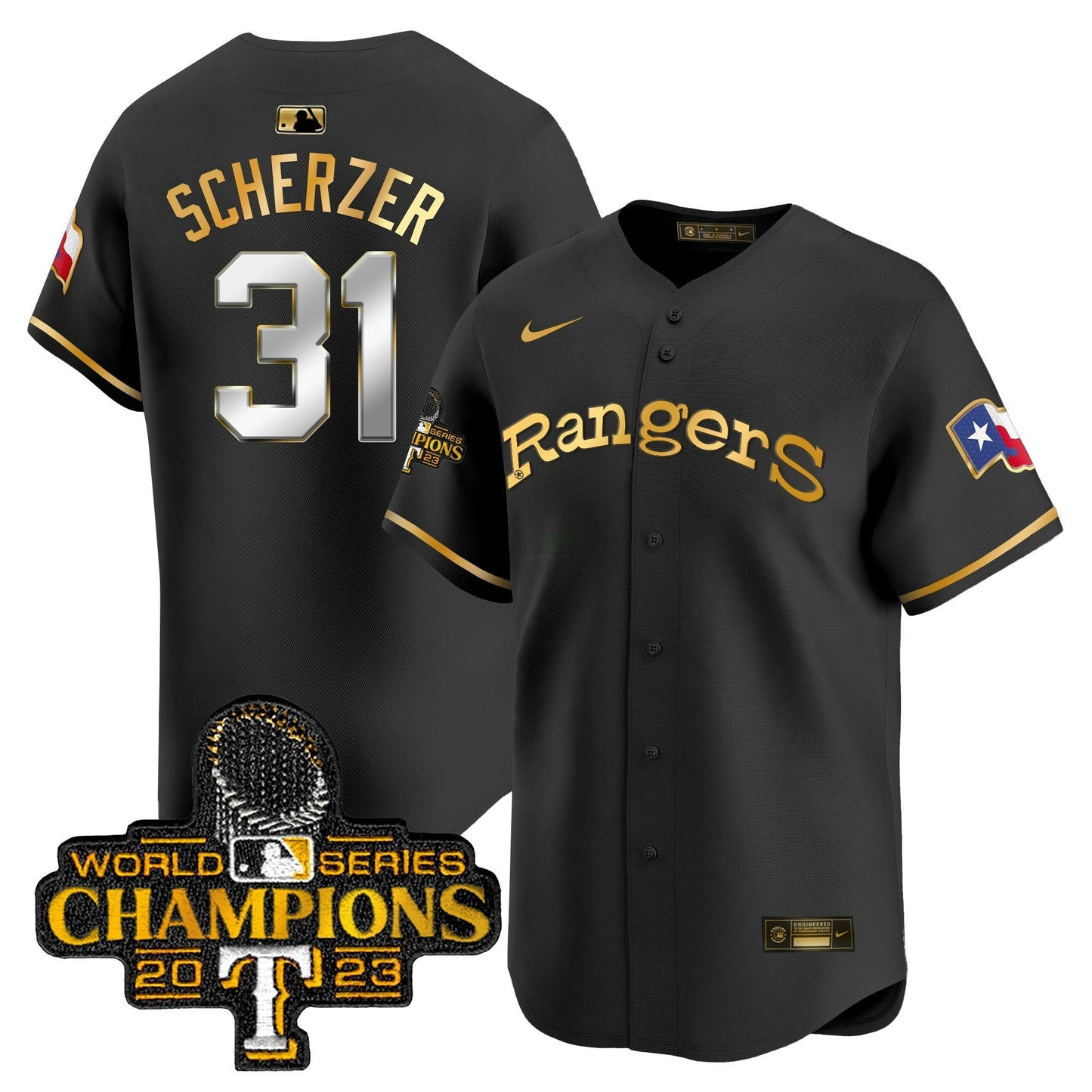 Camisa MLB Men’s Texas Throwback 1972 Vapor Premier Limited Jersey