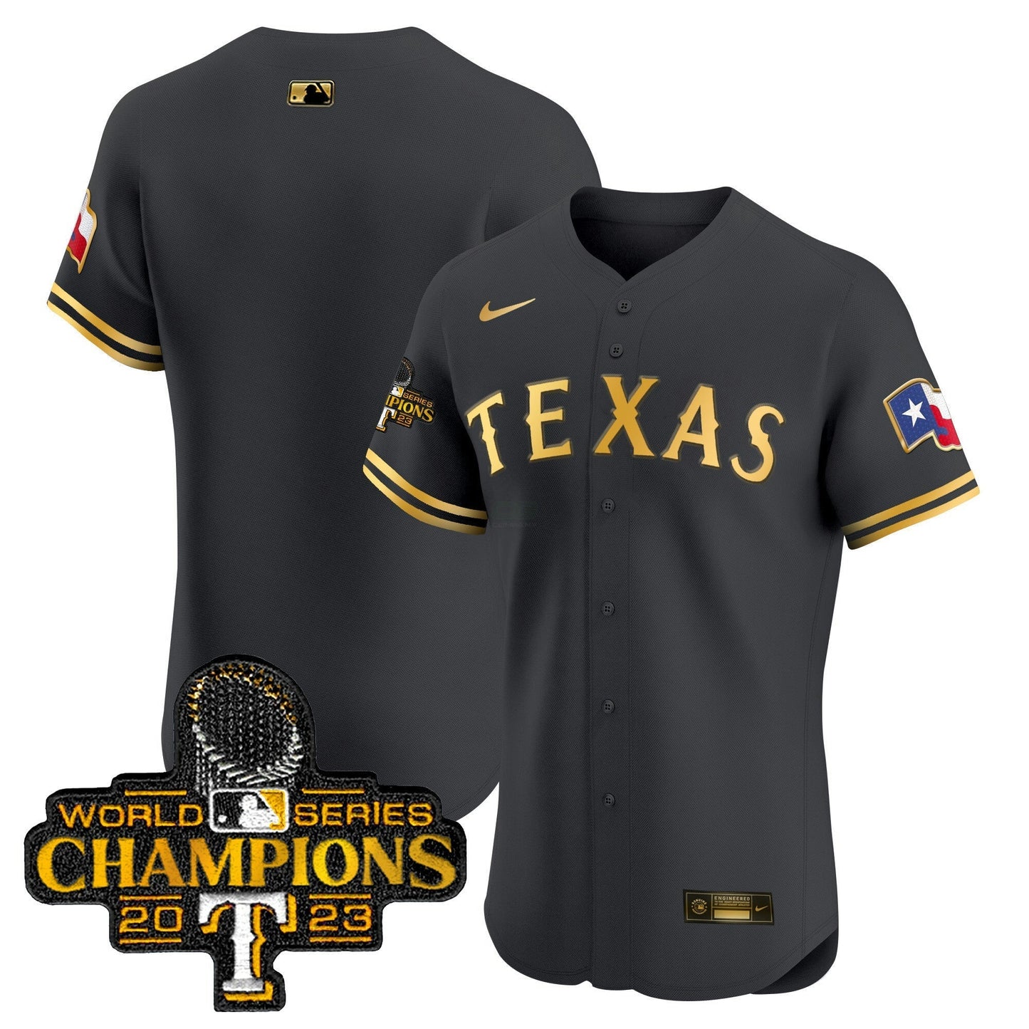 Camisa MLB Men’s Texas World Series Champions Vapor Premier Elite Jersey