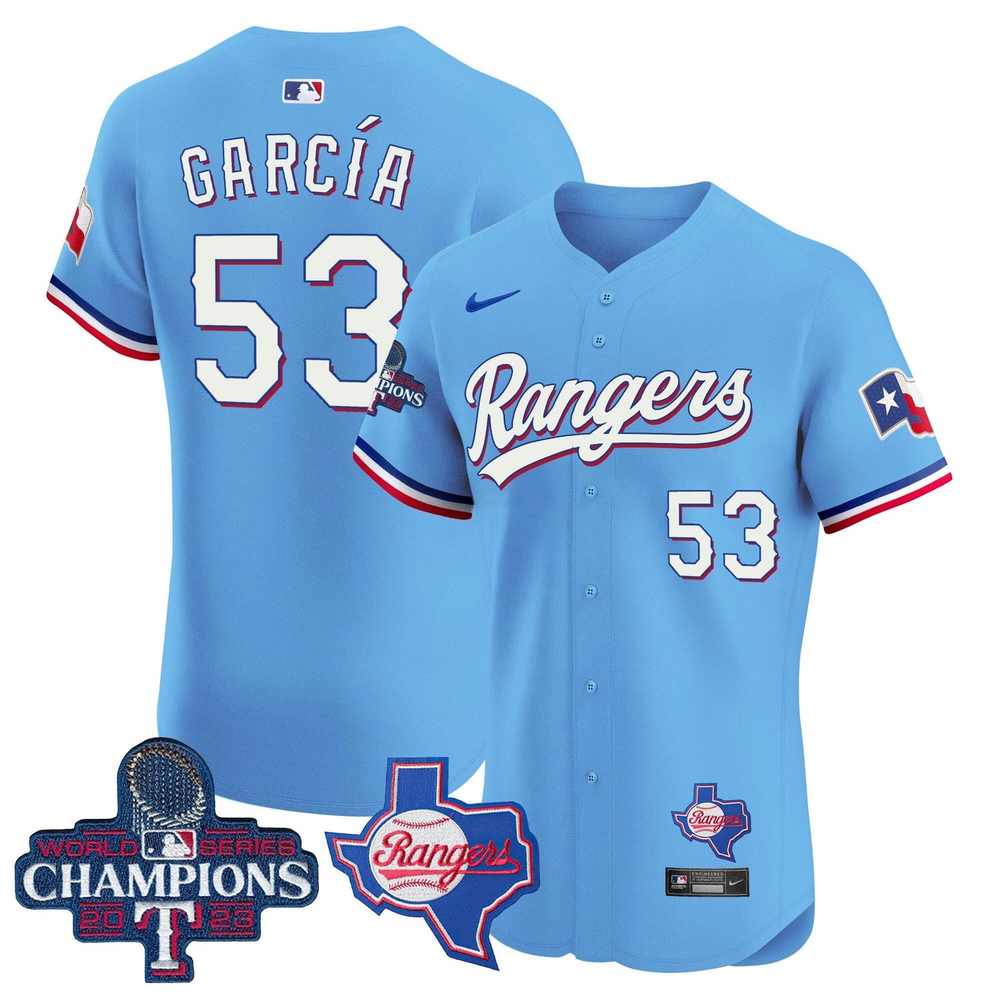 Camisa MLB Men’s Texas World Series Champions Vapor Premier Elite Jersey V2