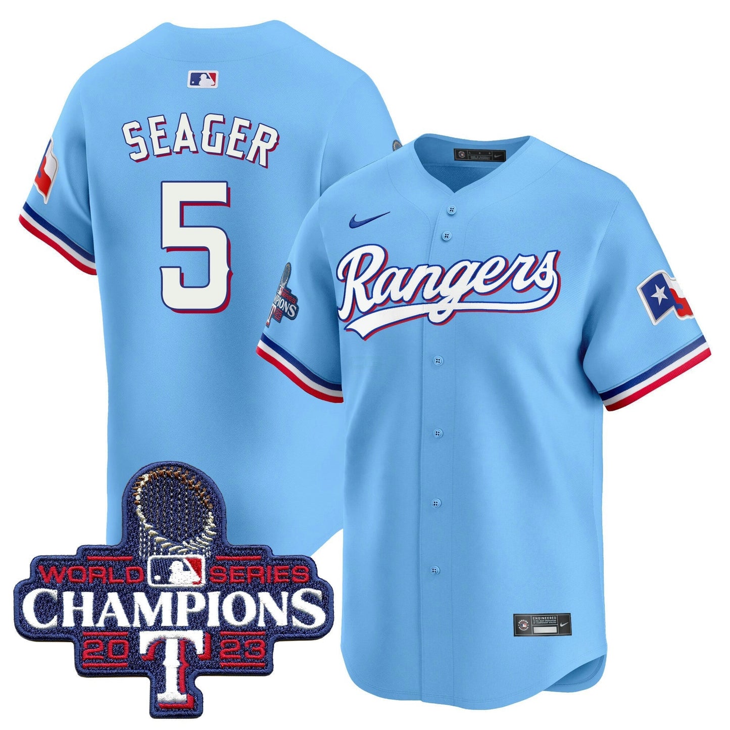 Camisa MLB Men’s Texas World Series Champions Vapor Premier Limited Jersey