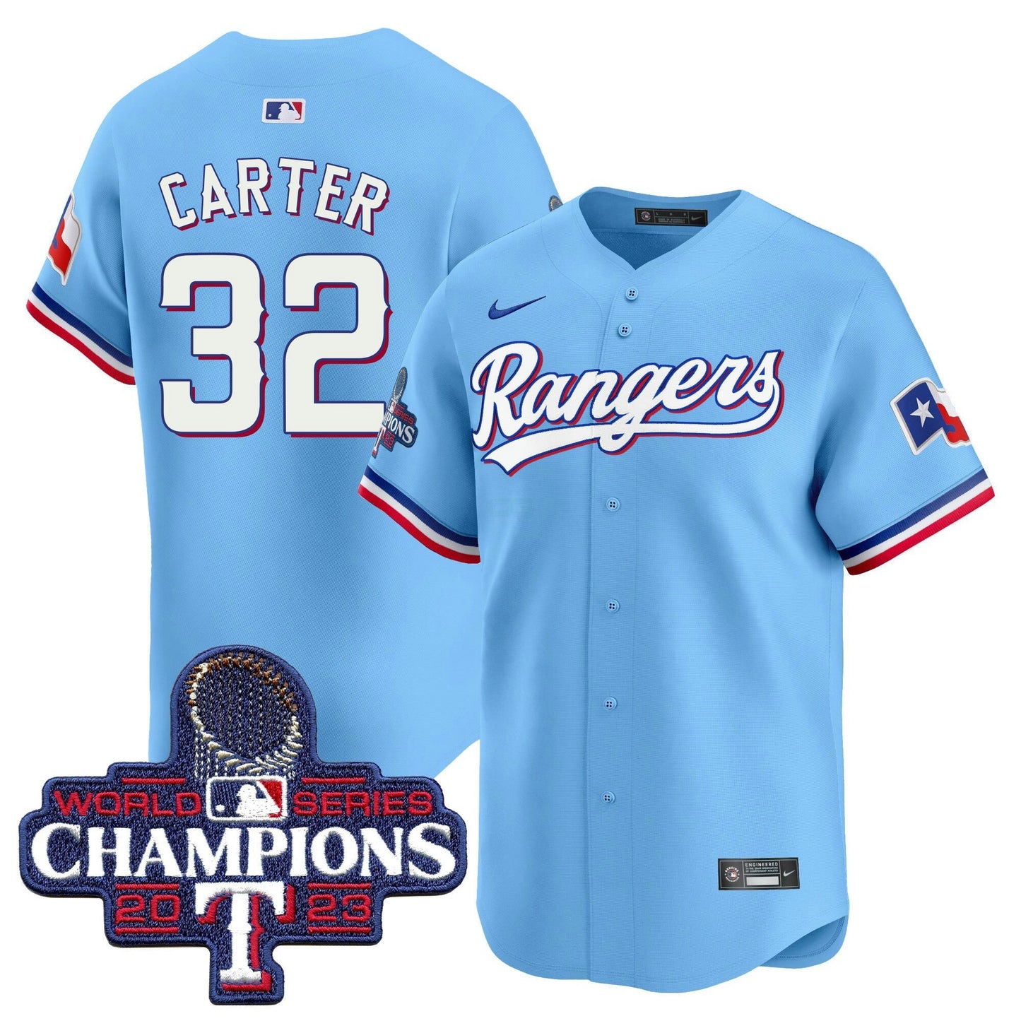 Camisa MLB Men’s Texas World Series Champions Vapor Premier Limited Jersey