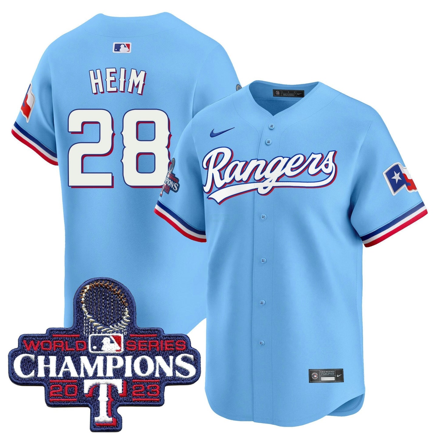 Camisa MLB Men’s Texas World Series Champions Vapor Premier Limited Jersey