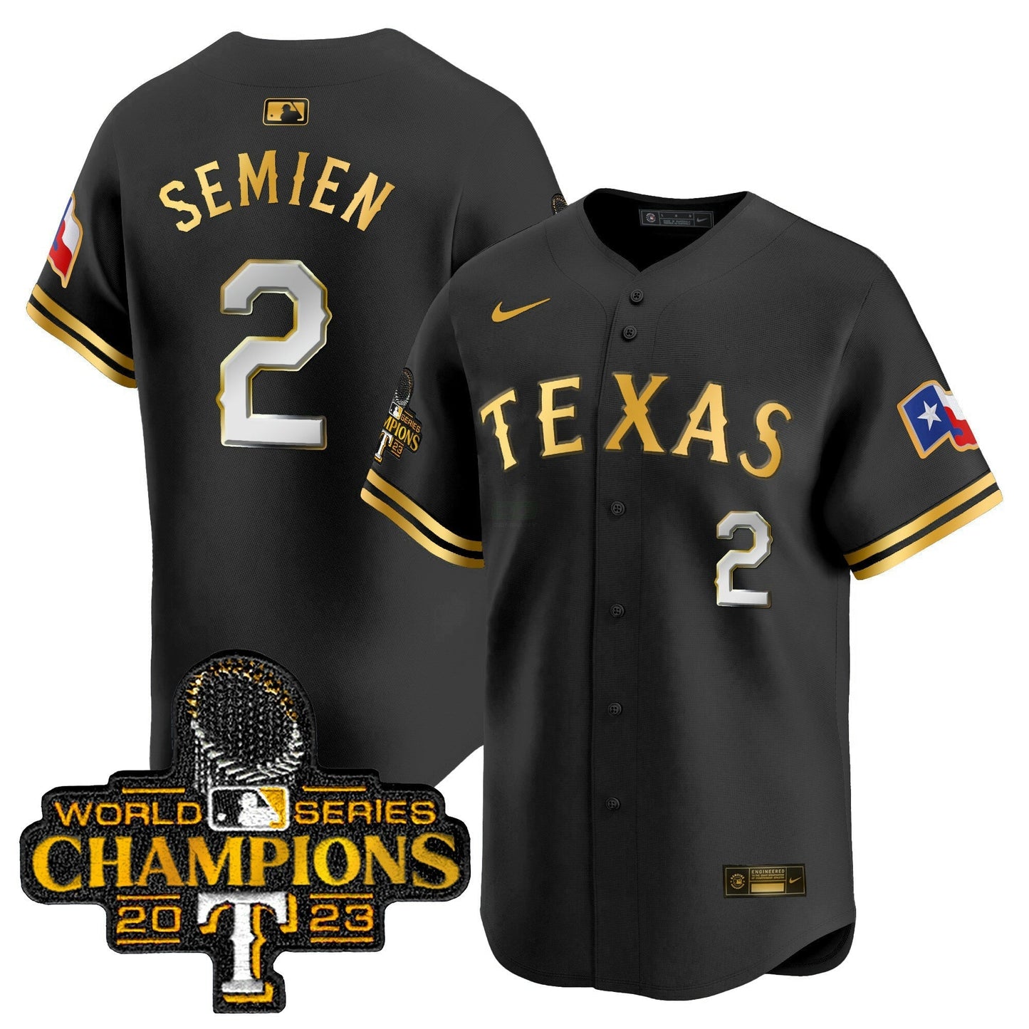 Camisa MLB Men’s Texas World Series Champions Vapor Premier Limited Jersey
