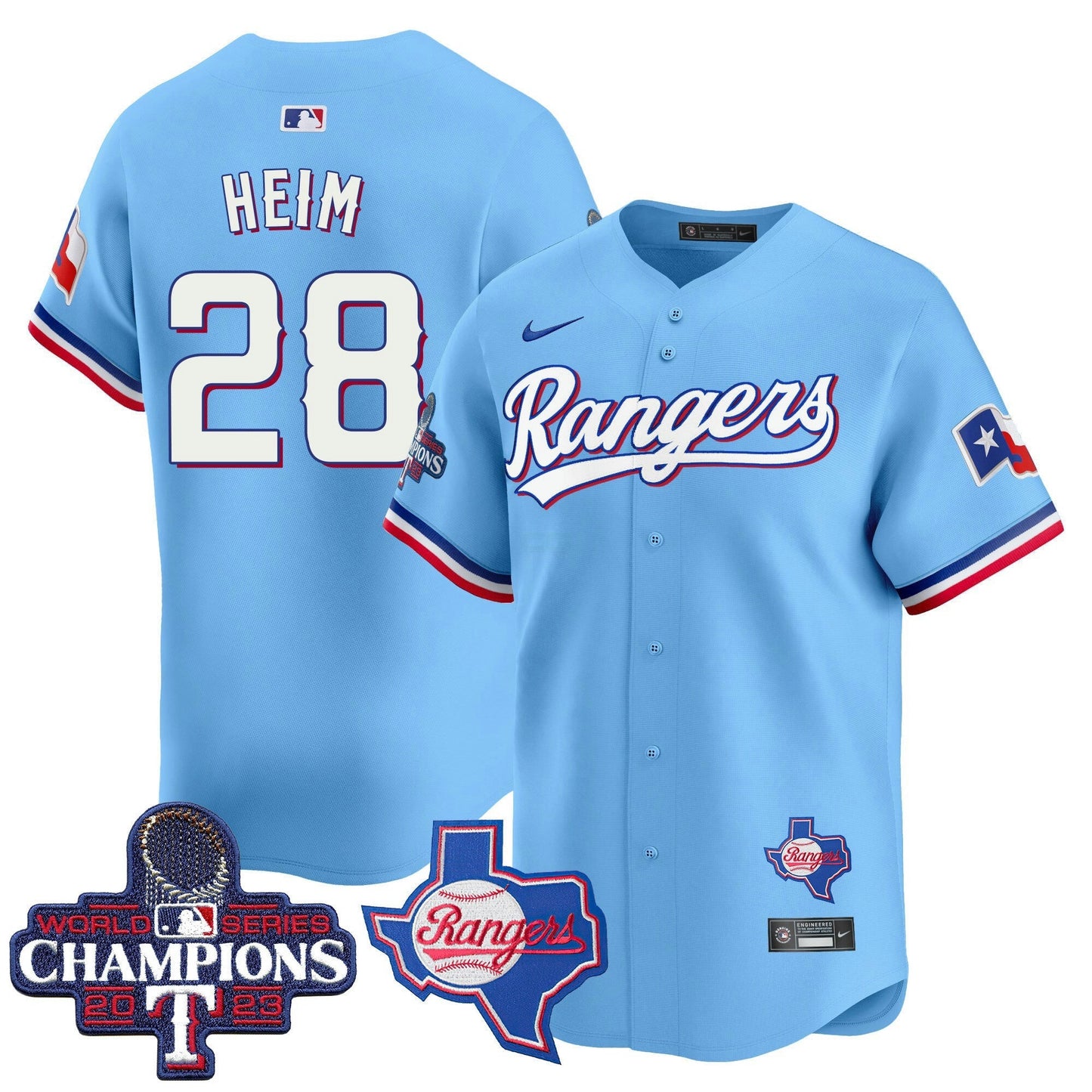 Camisa MLB Men’s Texas World Series Champions Vapor Premier Limited Jersey V2