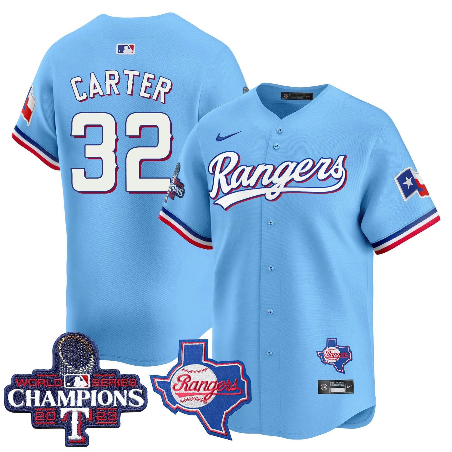 Camisa MLB Men’s Texas World Series Champions Vapor Premier Limited Jersey V2