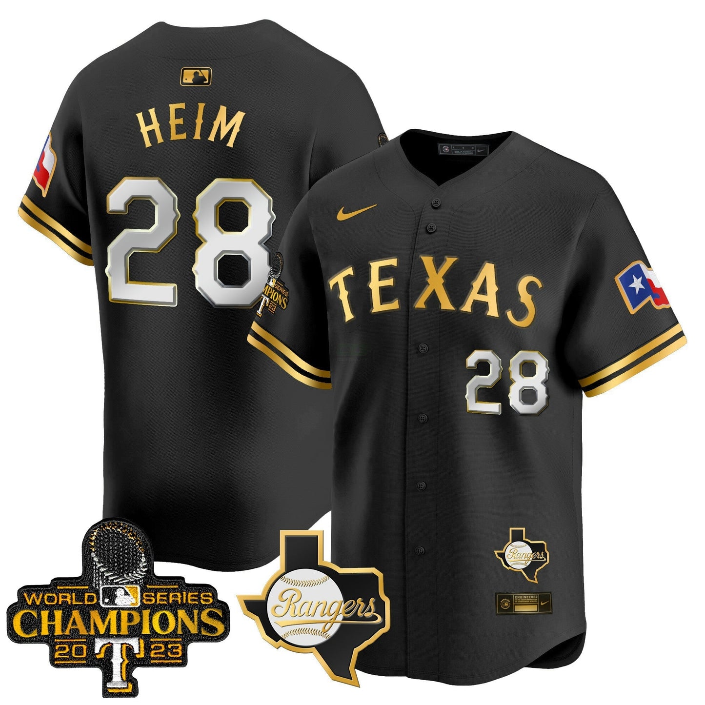 Camisa MLB Men’s Texas World Series Champions Vapor Premier Limited Jersey V2