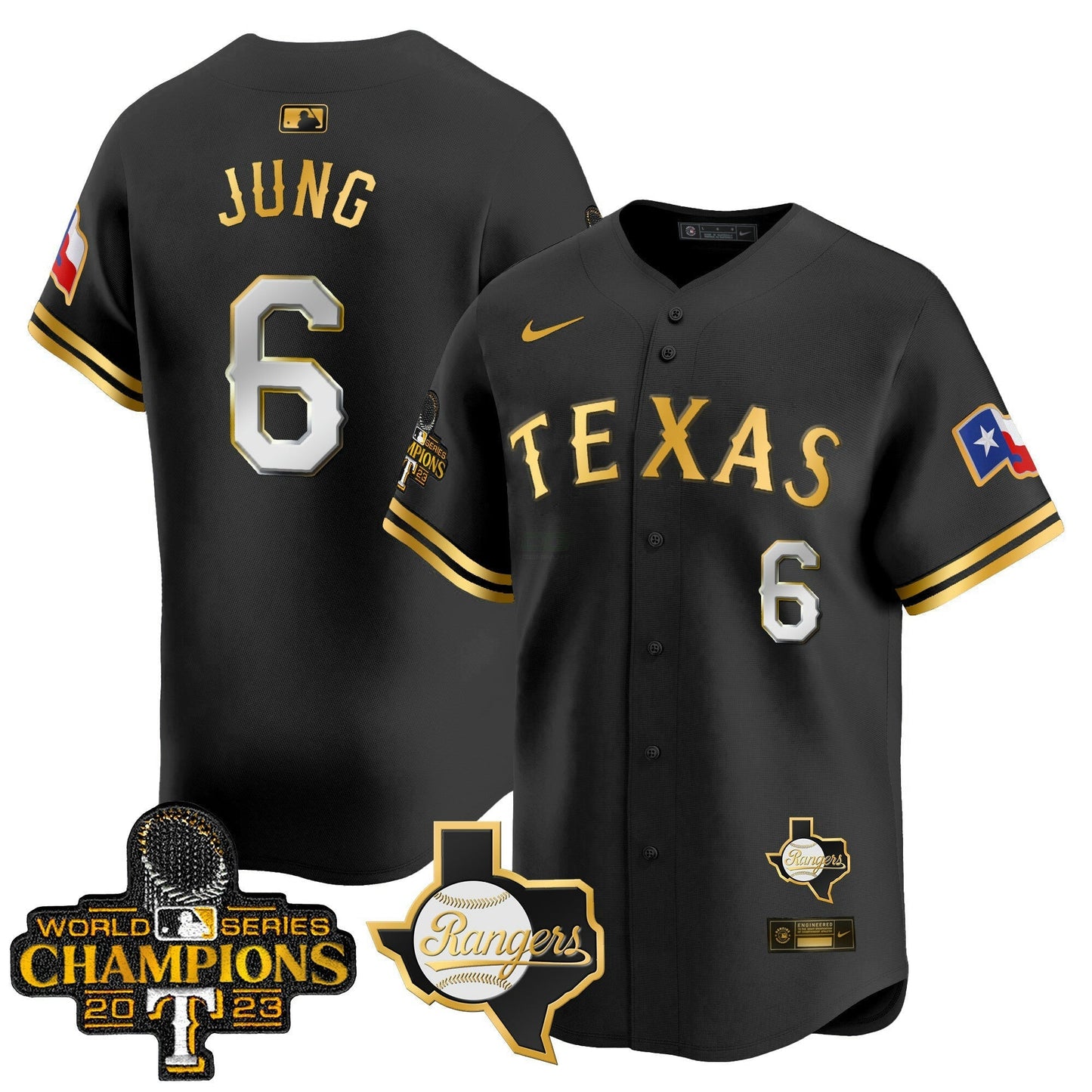 Camisa MLB Men’s Texas World Series Champions Vapor Premier Limited Jersey V2