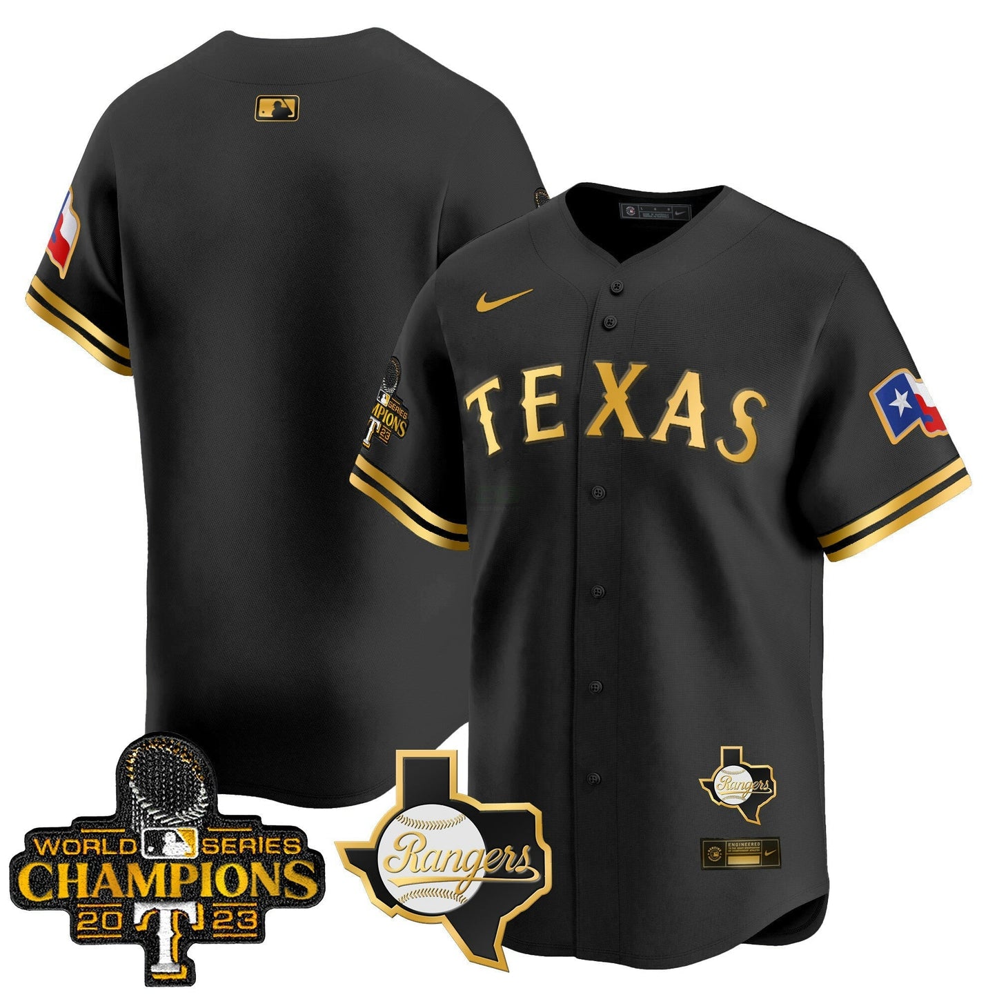 Camisa MLB Men’s Texas World Series Champions Vapor Premier Limited Jersey V2