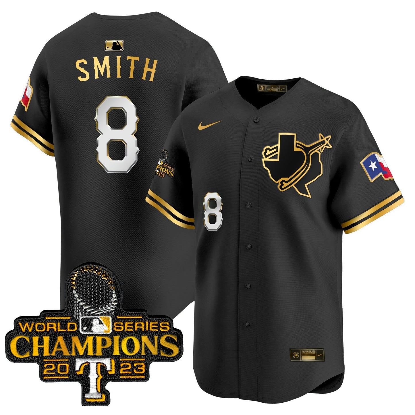 Camisa MLB Men’s Texas World Series Champions Vapor Premier Limited Jersey V3