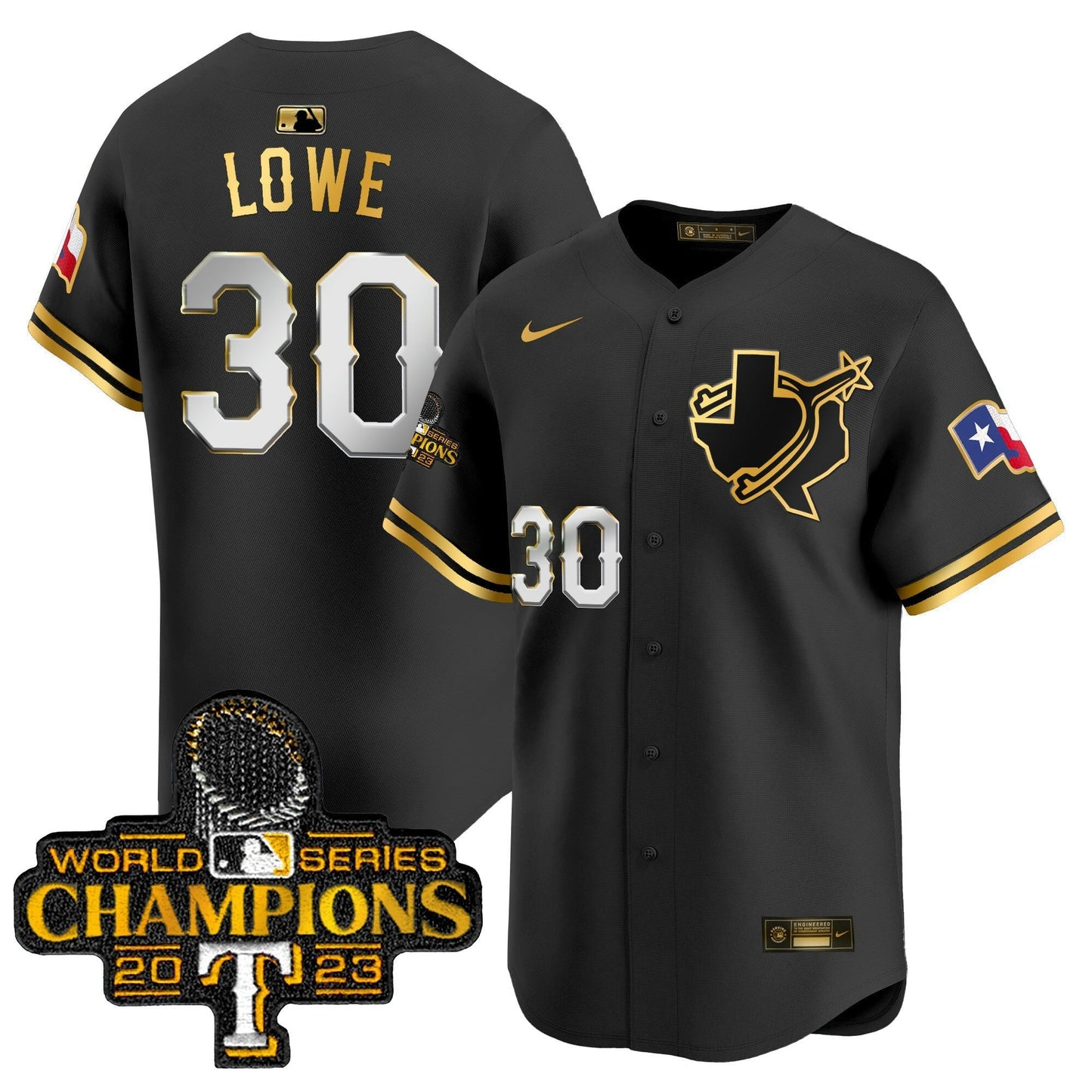 Camisa MLB Men’s Texas World Series Champions Vapor Premier Limited Jersey V3