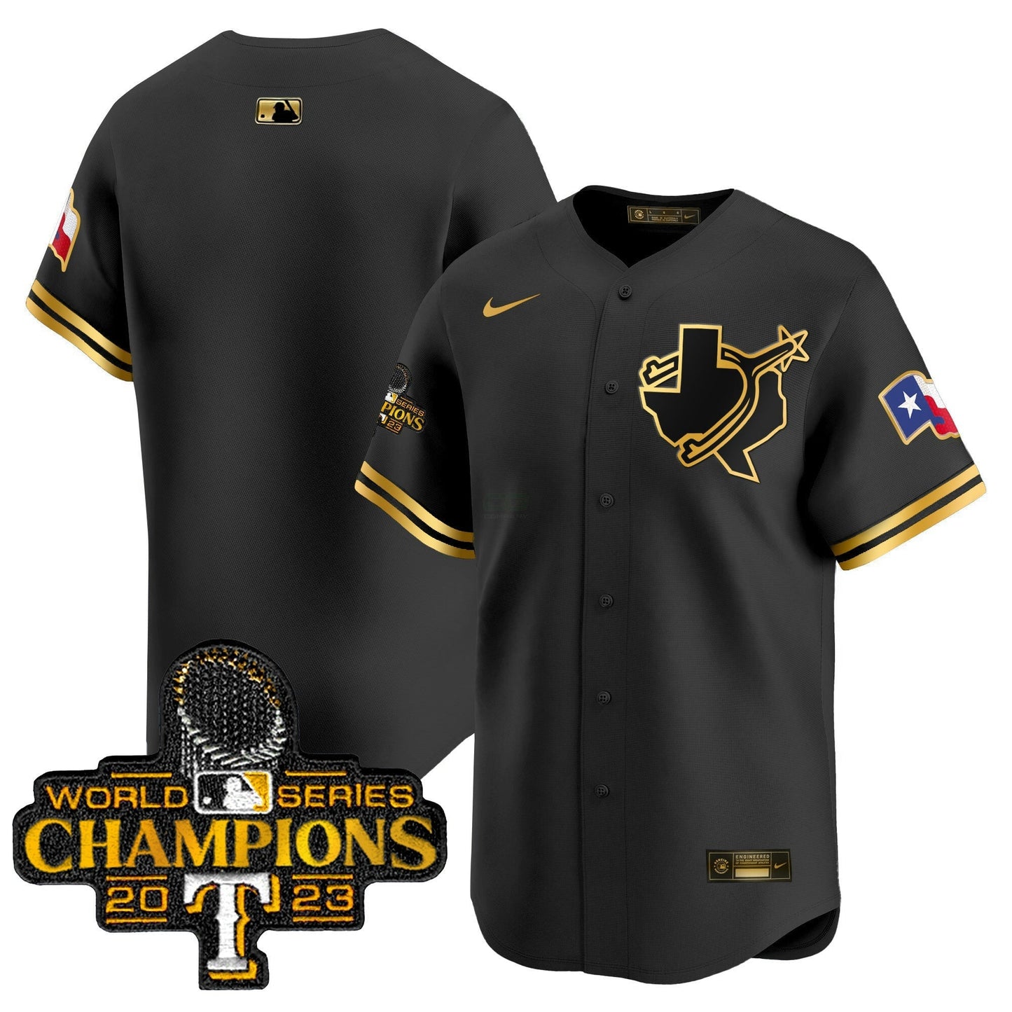 Camisa MLB Men’s Texas World Series Champions Vapor Premier Limited Jersey V3